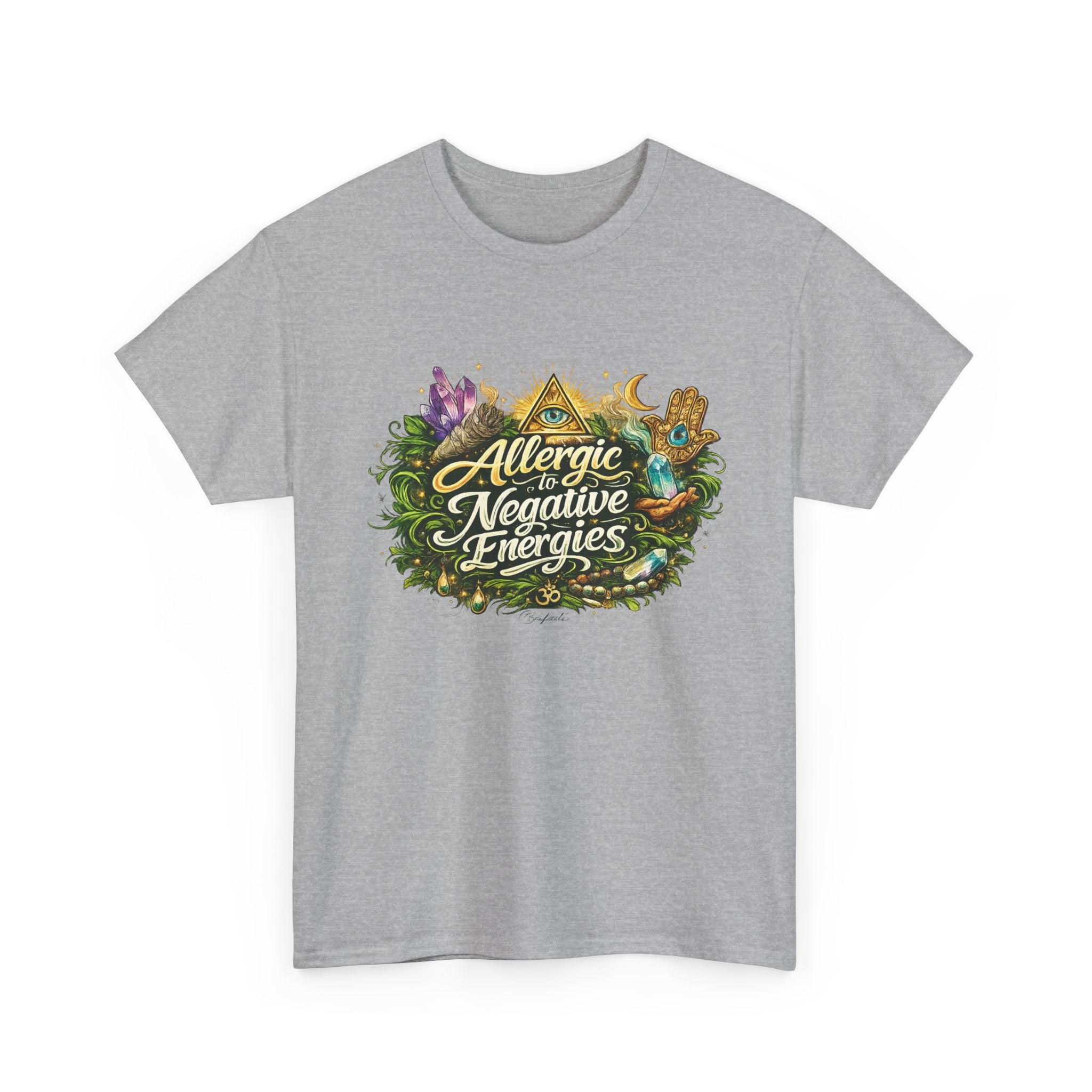 T‑Shirt — "Allergic to Negative Energies" Spiritual Graphic Tee
