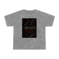 T-shirt effet délavé Twisted Desire — Imprimé serpent gothique foncé