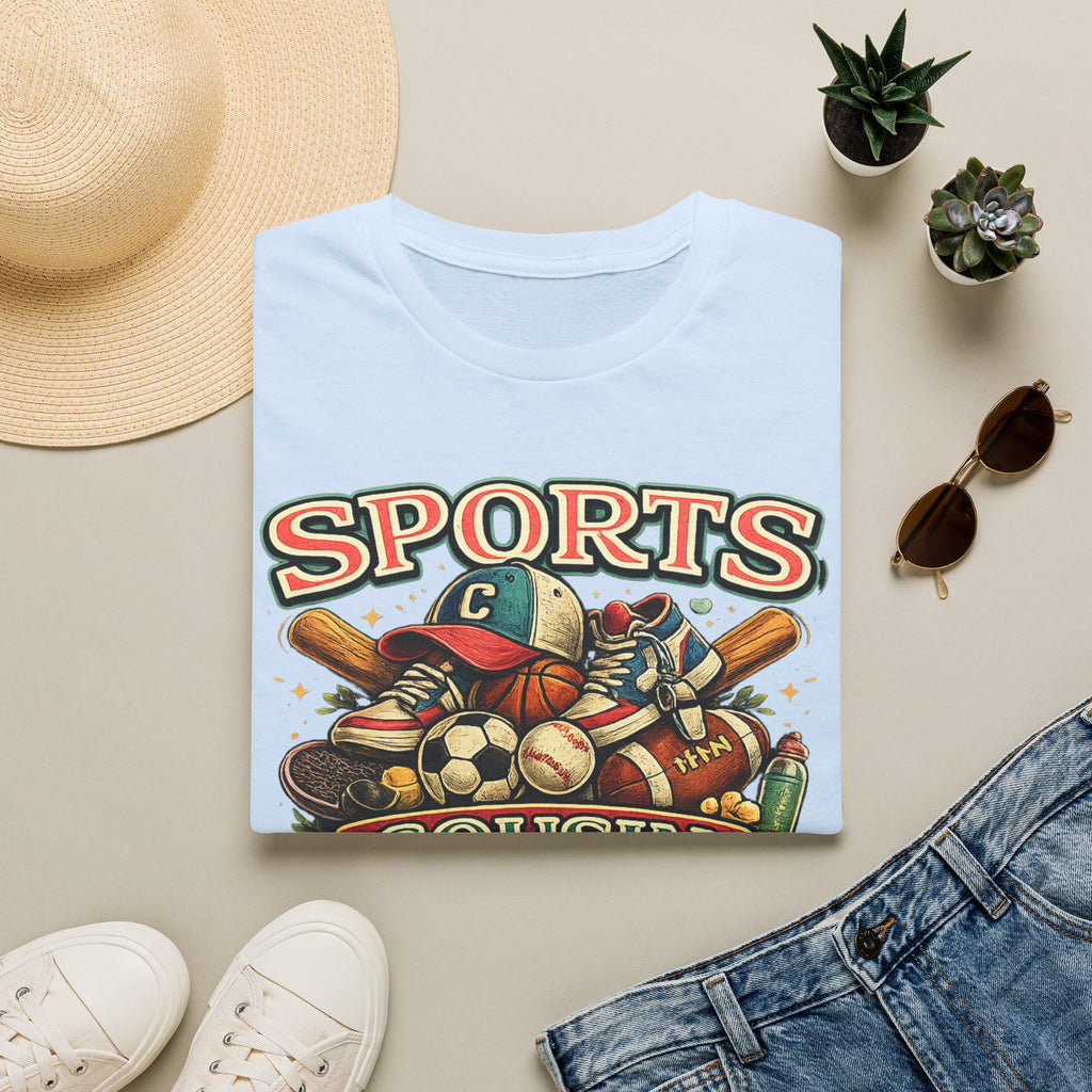 Sports Cousin T-Shirt — Retro Multi-Sport Graphic Tee