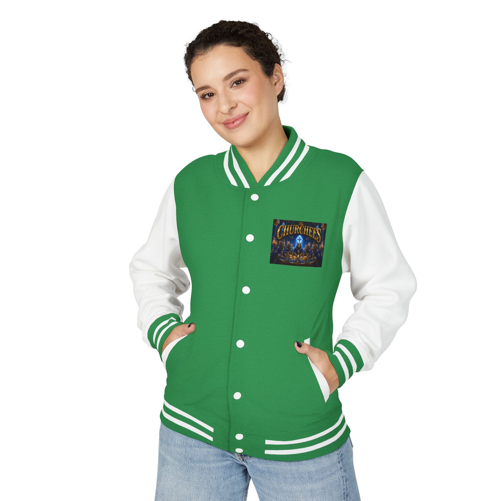 The Churchees Logo Letterman Jacket — Retro Band Varsity Jacket