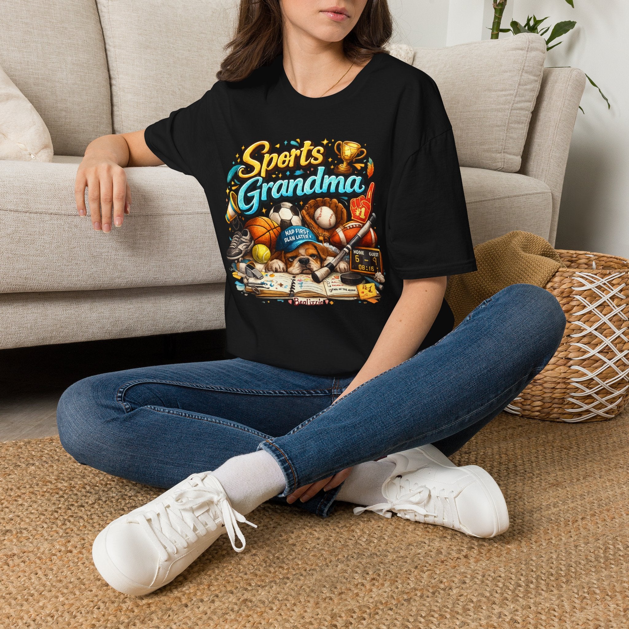 Sports Grandma T-Shirt — Retro Trophy & Multi-Sport Graphic Tee for Active Grandmas