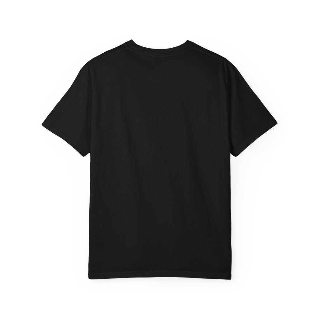 Minimalist "Breathe" Script T-Shirt — Small Center Dot Design