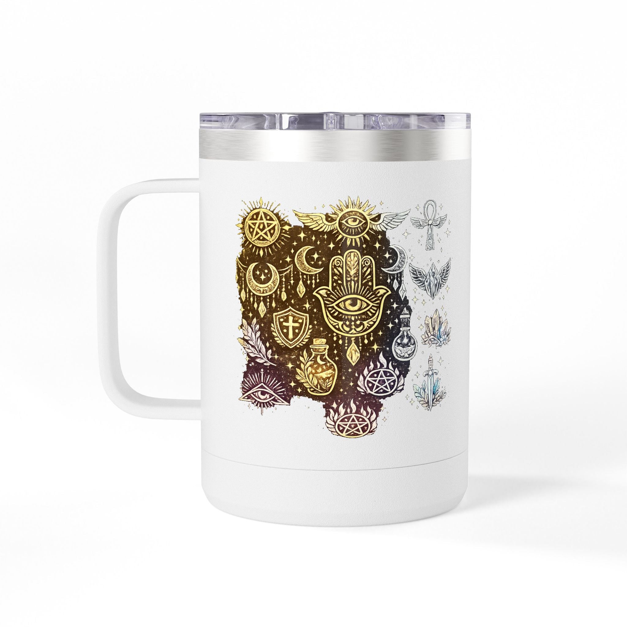 Skull & Anchors 15oz Insulated Coffee Mug Tumbler — Nautical Gothic
