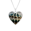 Heart Photo Pendant Necklace — Custom Picture Heart Frame in Gold or Silver