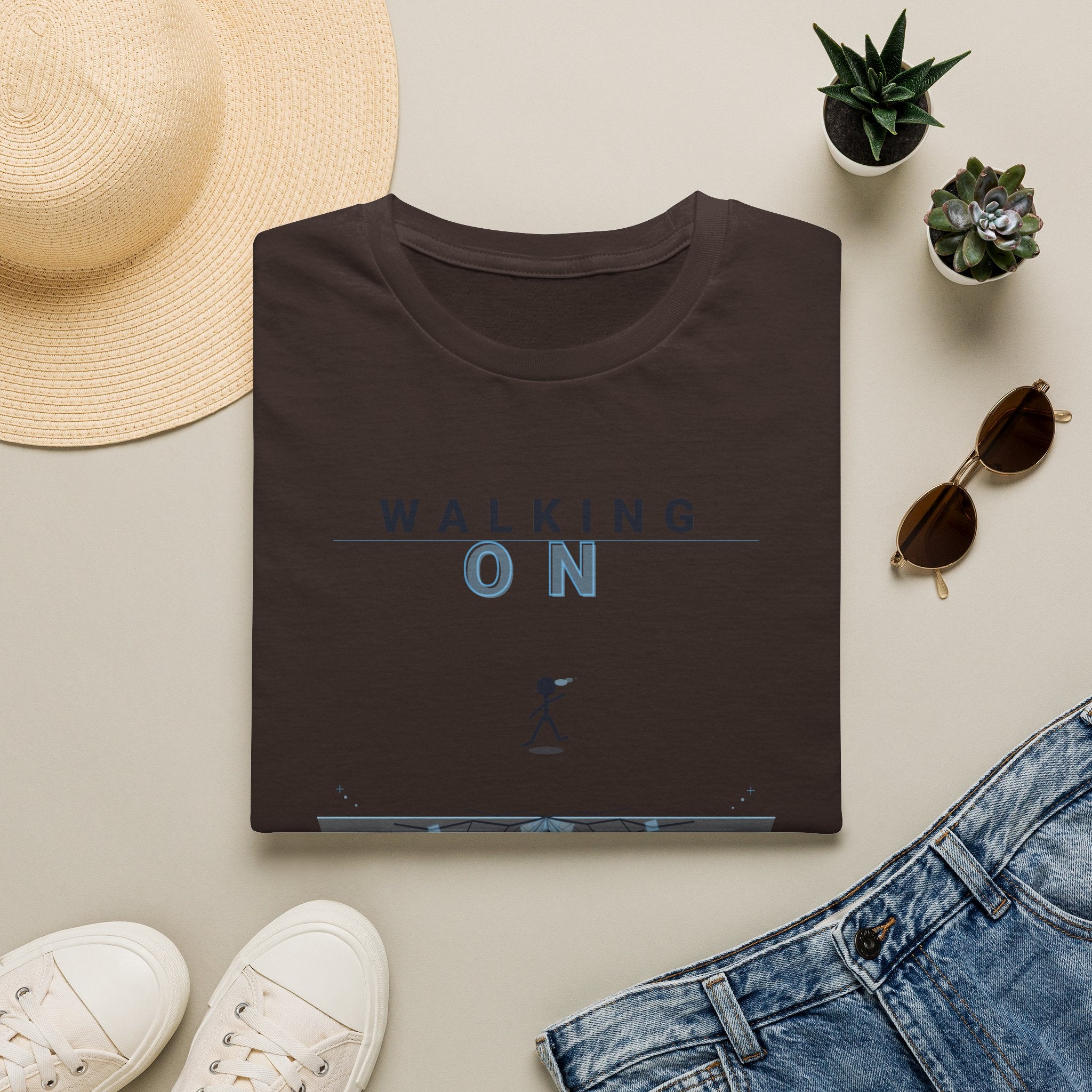 Walking On Thin Ice T-Shirt — Minimalist Motivational Tee