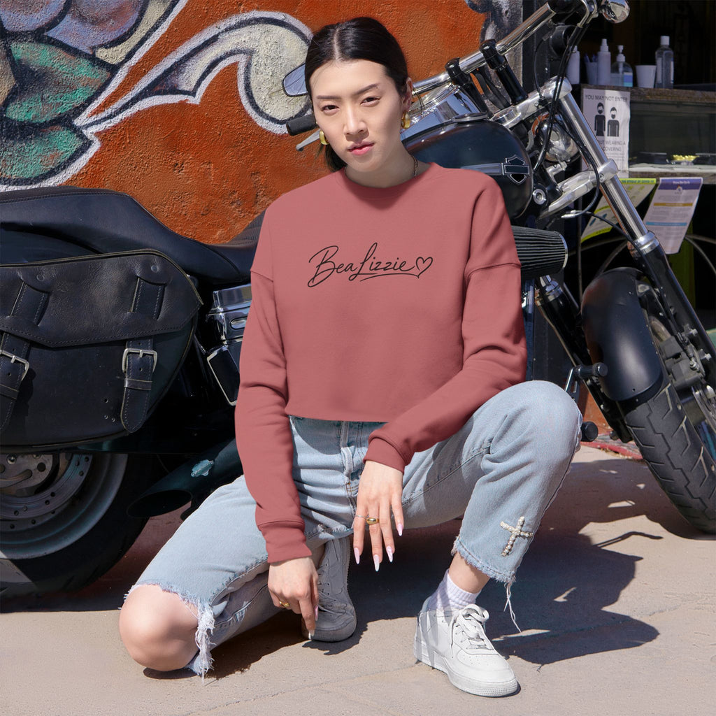 Cropped Sweatshirt  'BeaLizzie'  Heart Crop Top