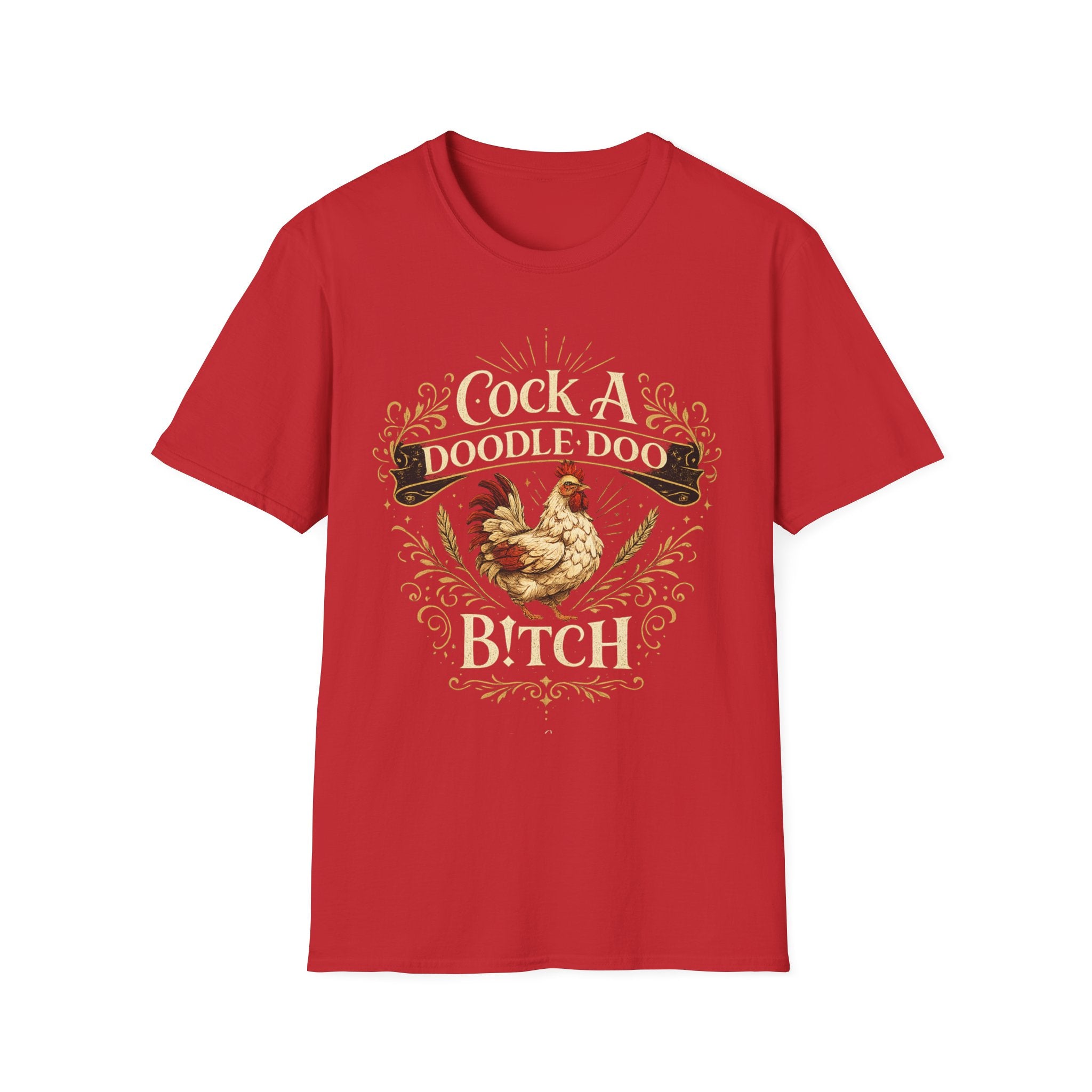 Cock A Doodle Doo T-Shirt — Funny Rooster Farmyard Graphic Tee