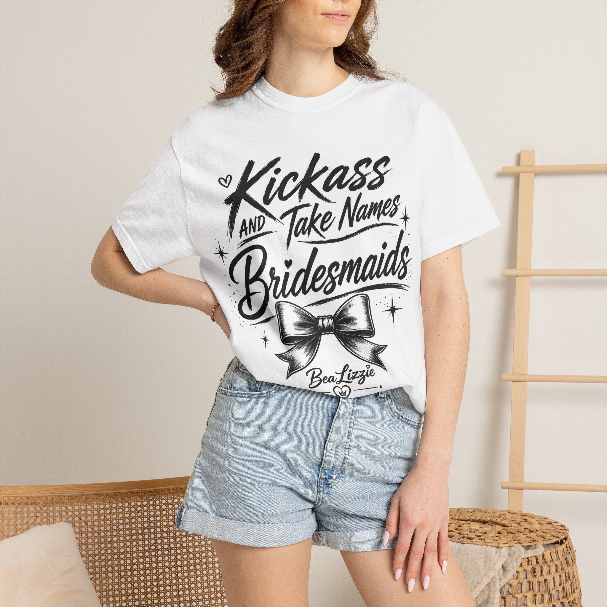 Bridesmaid T-Shirt - "Kickass and Take Names" Bridal Party Tee