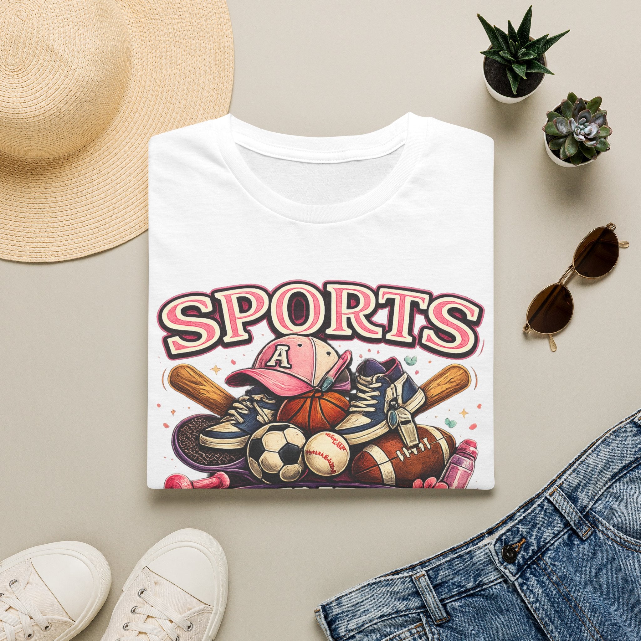 Sports Auntie T-Shirt — Proud Athletic Aunt Graphic Tee