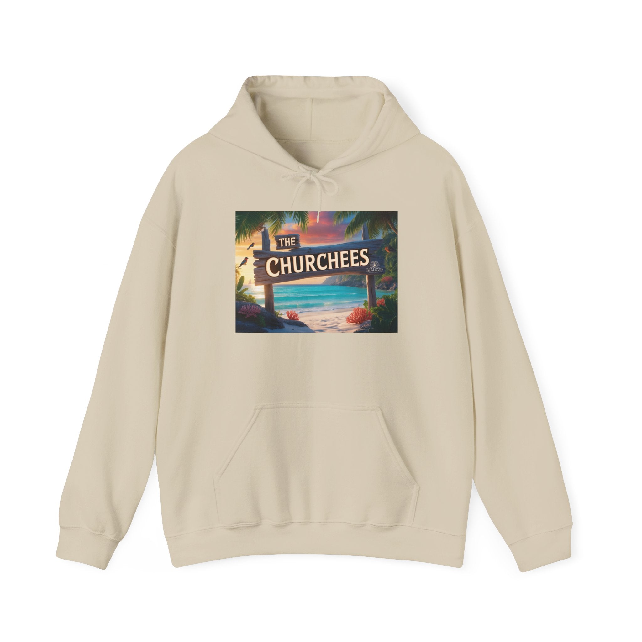 Le sweat à capuche Churchees Retro Beach – Sweat-shirt graphique surf vintage