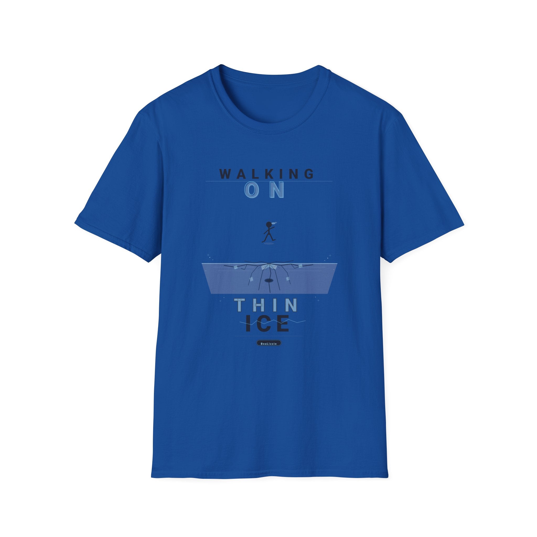 Walking On Thin Ice T-Shirt — Minimalist Motivational Tee