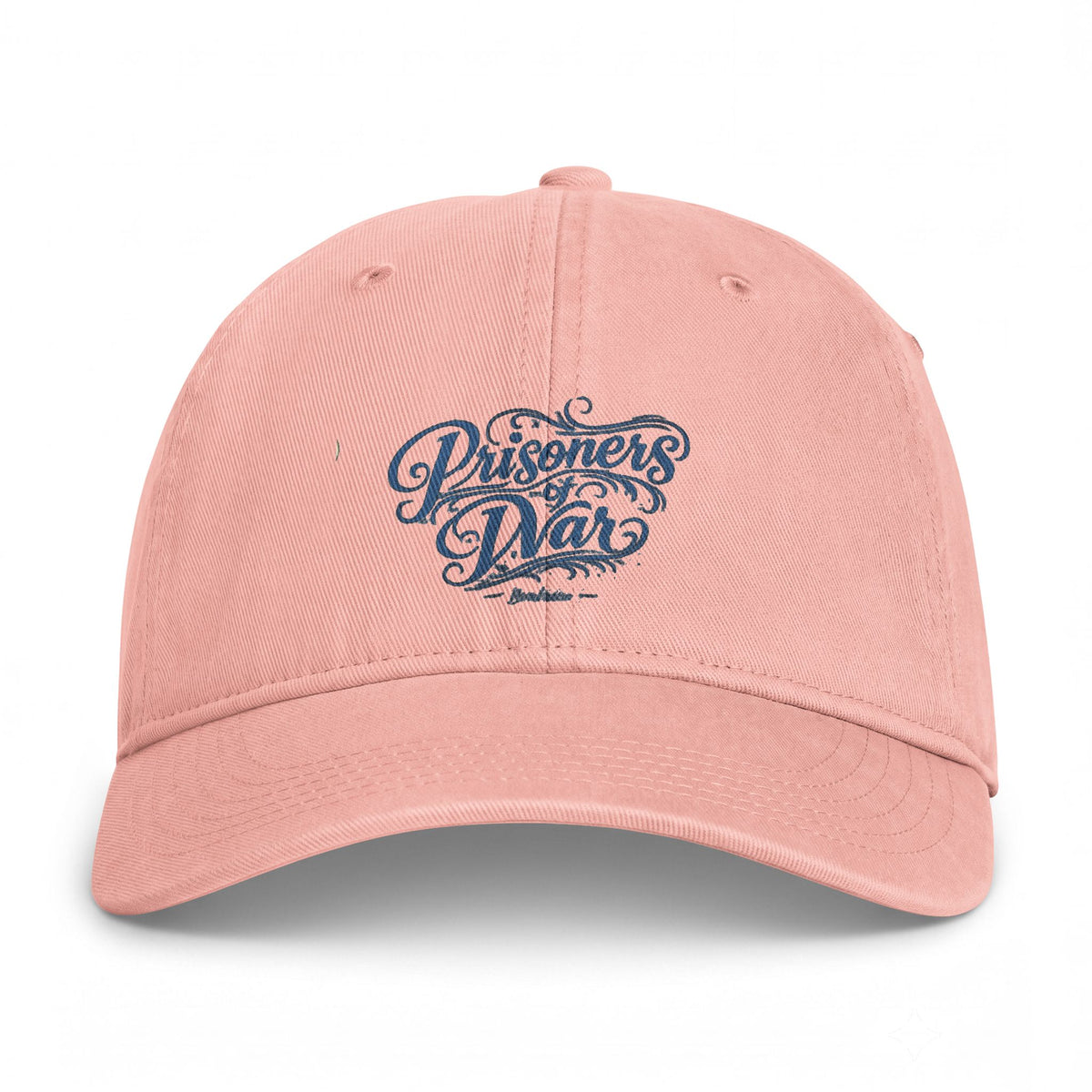 Washed Coastal Cap — Vintage 'Bathers Delight' Embroidered Baseball Hat