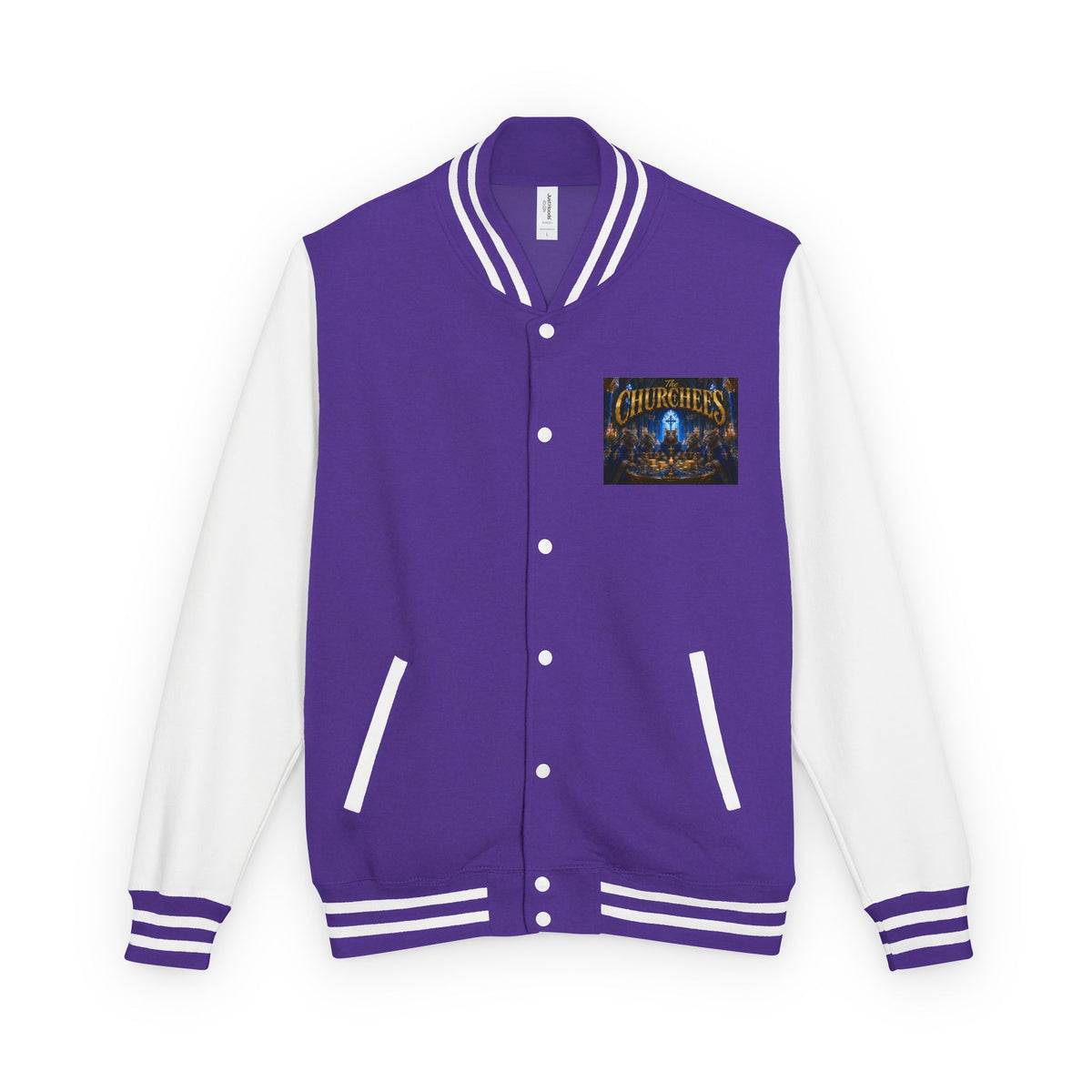 The Churchees Logo Letterman Jacket — Retro Band Varsity Jacket