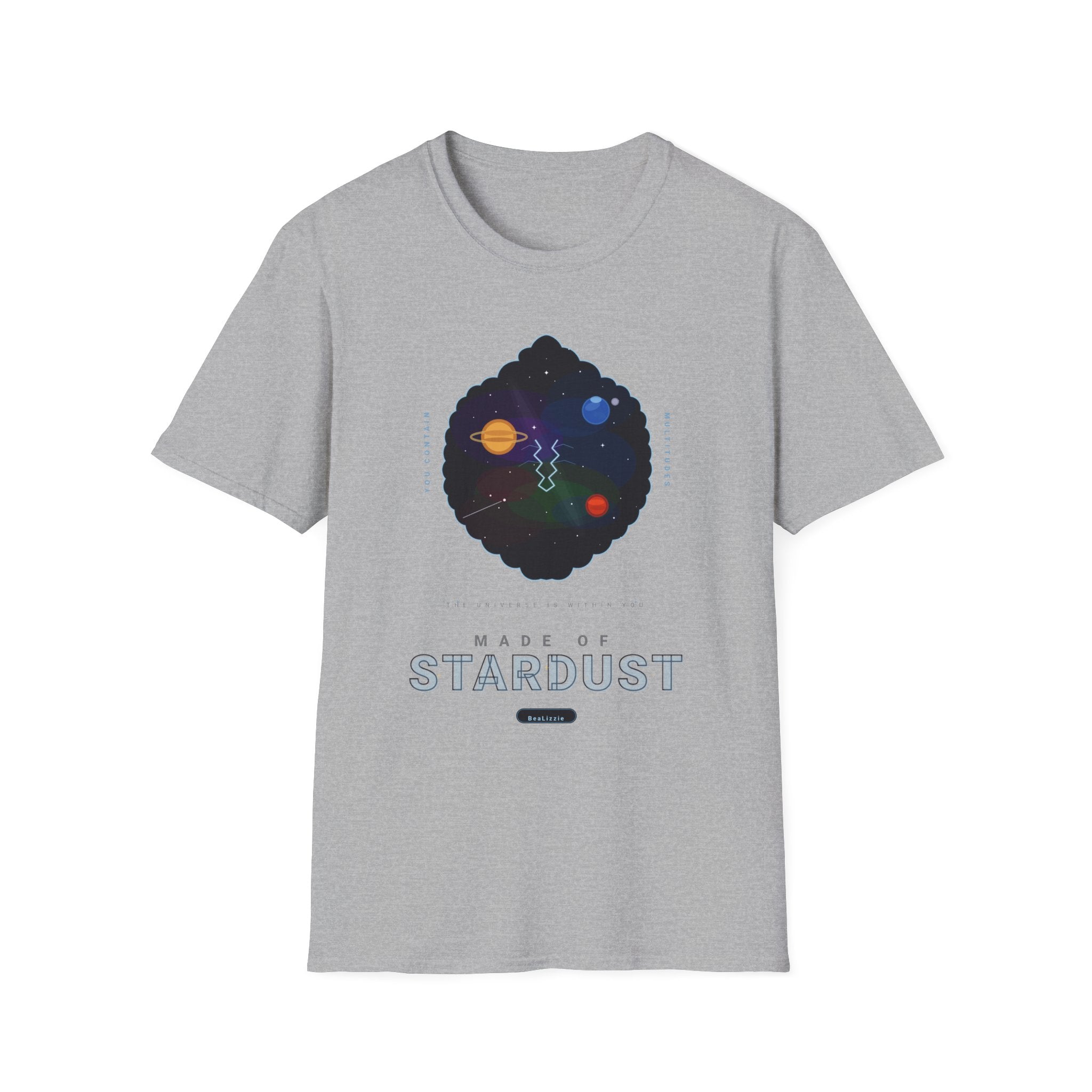 Galaxy Graphic T‑Shirt — 'Making Stardust' Cosmic Planet Tee