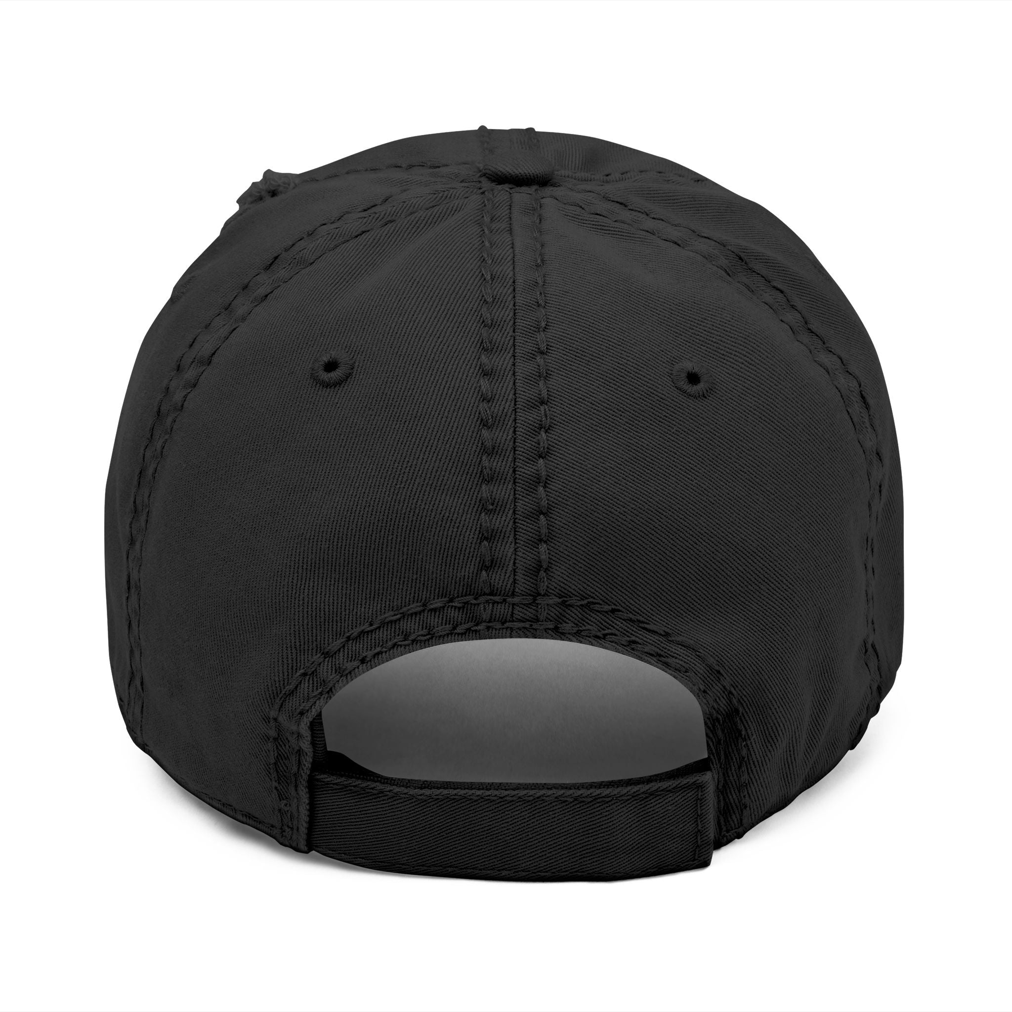 Distressed Embroidered 'Green Bloods' Dad Hat