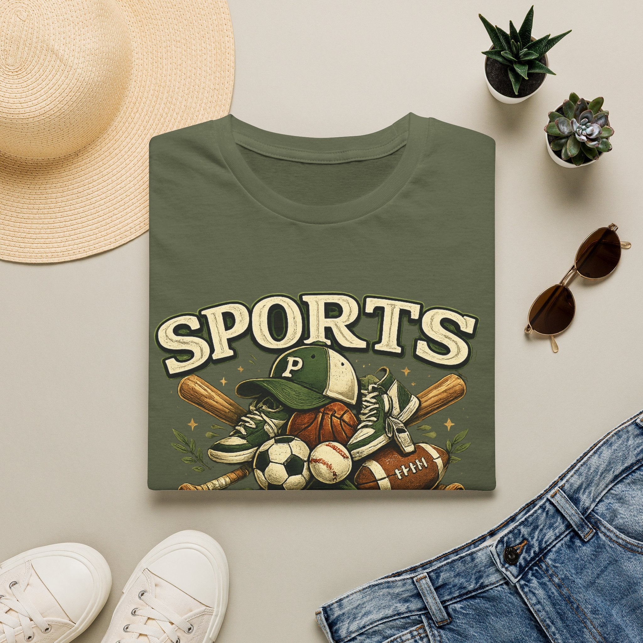 Sports Papa T-Shirt — Loving & Loud Vintage Sports Dad Tee
