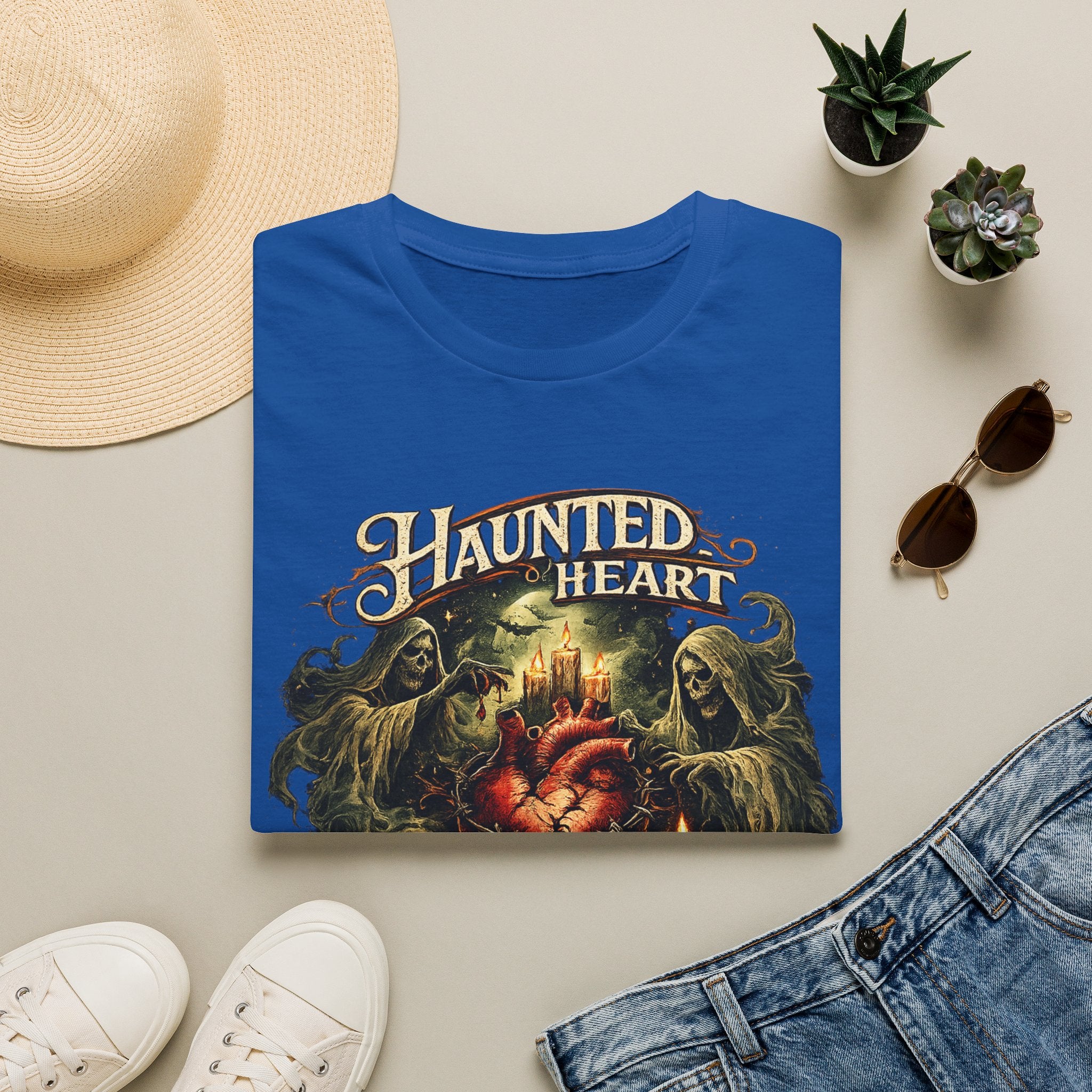Haunted Heart T-Shirt — Gothic Haunted Heart Vintage Horror Tee