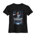 The Algorithm Knows Tee — Cyberpunk Sci‑Fi Women's Fitted T‑Shirt