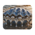 Seashell Pearl Beach Mouse Pad — Coastal Desk Accessory