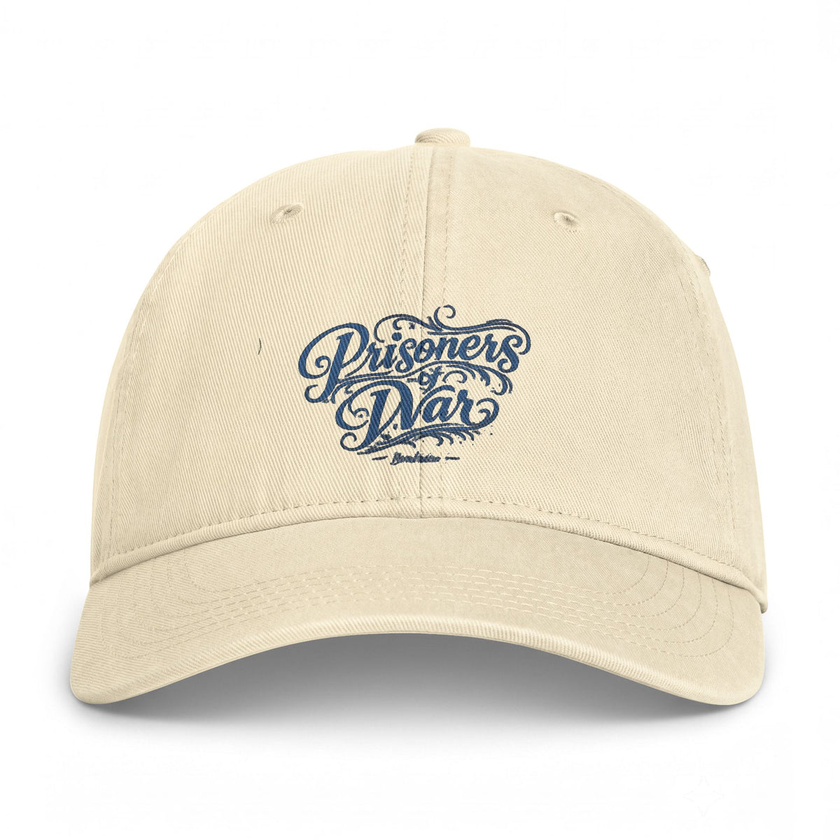 Washed Coastal Cap — Vintage 'Bathers Delight' Embroidered Baseball Hat