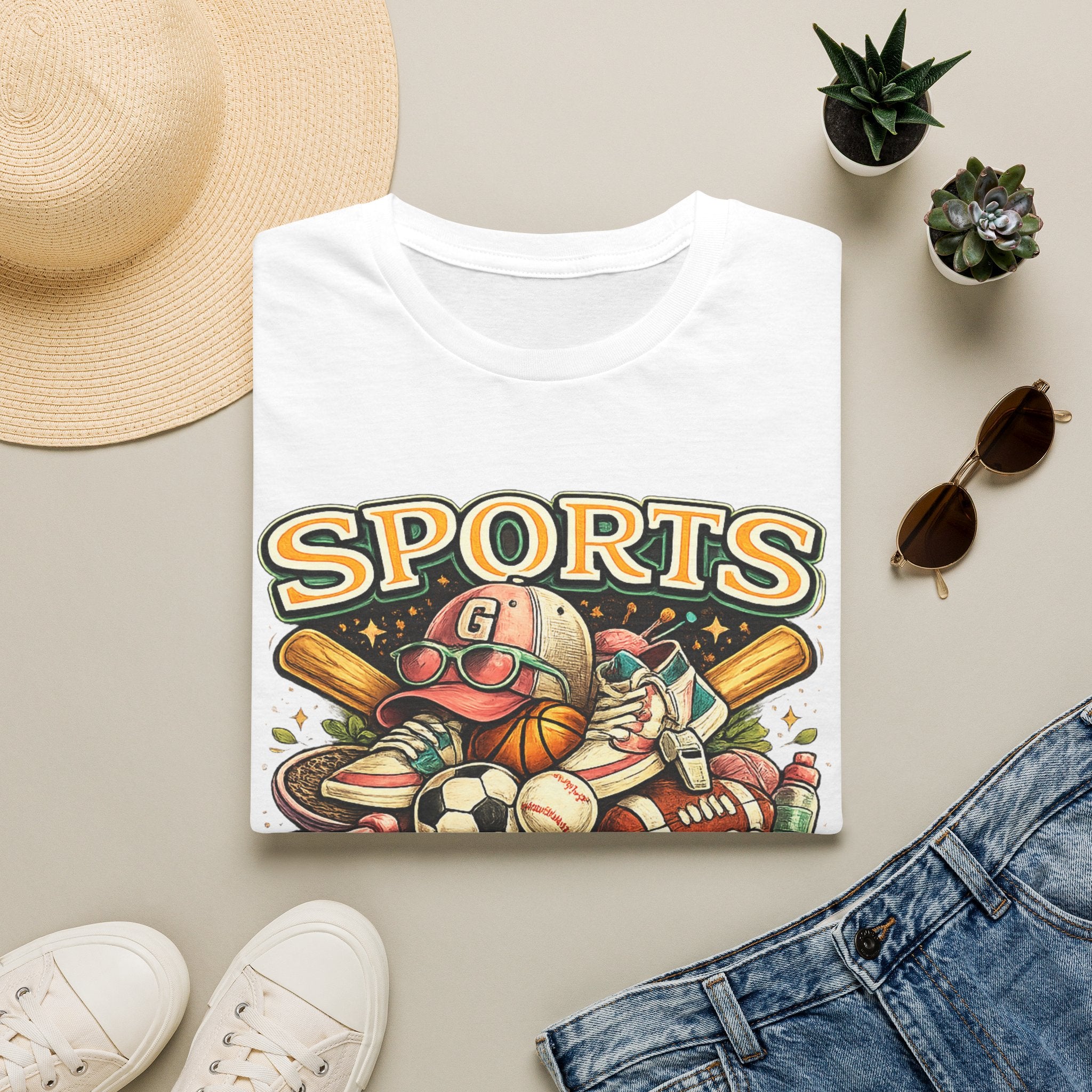 Sports Grandma T‑Shirt — Vintage Baseball & Multi‑Sport Mom Fan Tee