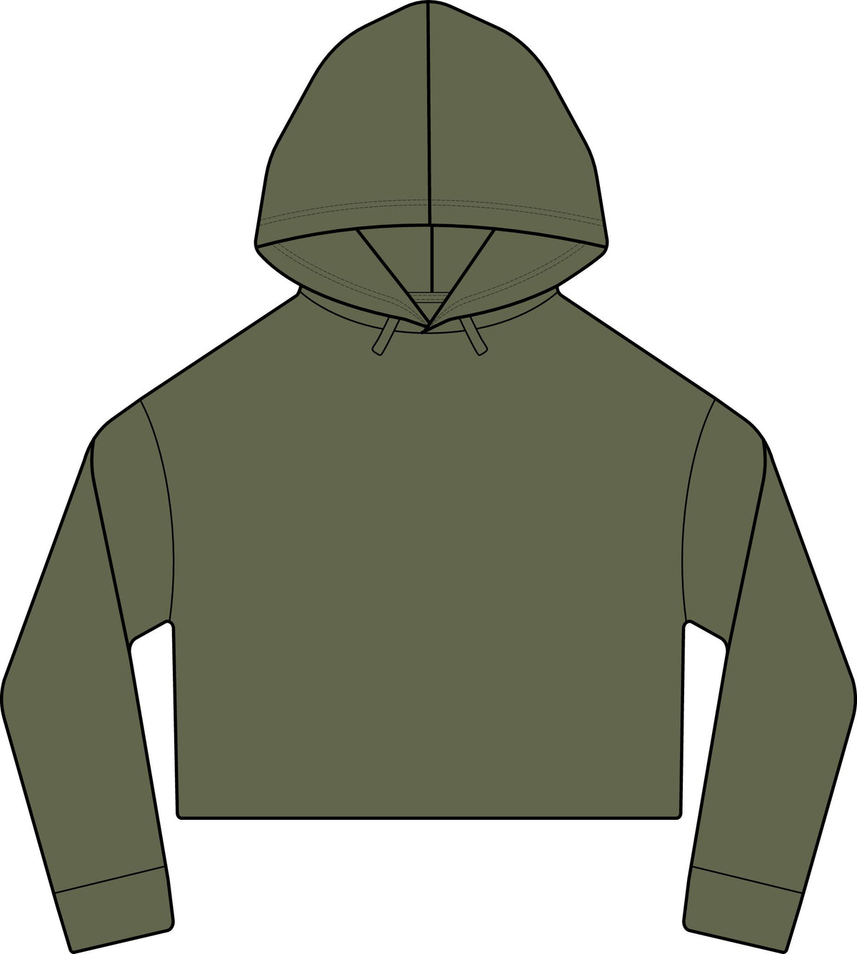 Cropped Hoodie  "BeaLizzie"  Logo Raw-Edge Sueded Crop Hoodie