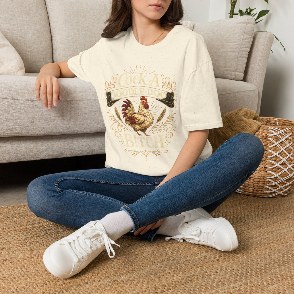 Cock A Doodle Doo T-Shirt — Funny Rooster Farmyard Graphic Tee