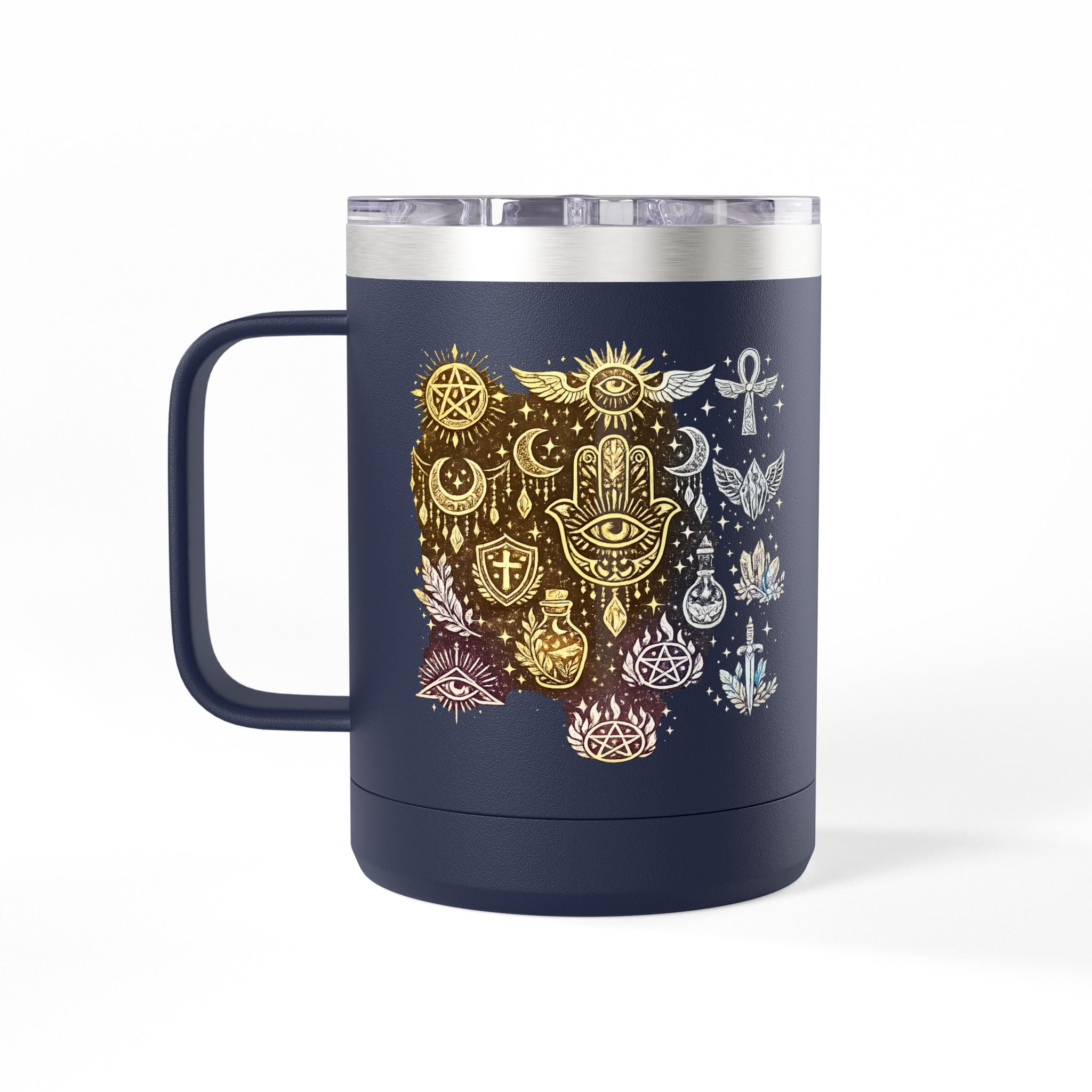Skull & Anchors 15oz Insulated Coffee Mug Tumbler — Nautical Gothic