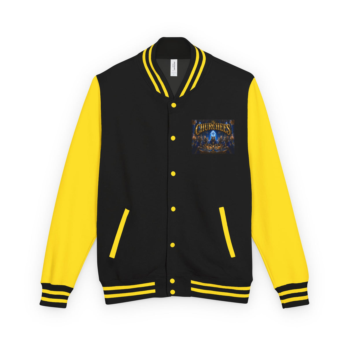 The Churchees Logo Letterman Jacket — Retro Band Varsity Jacket