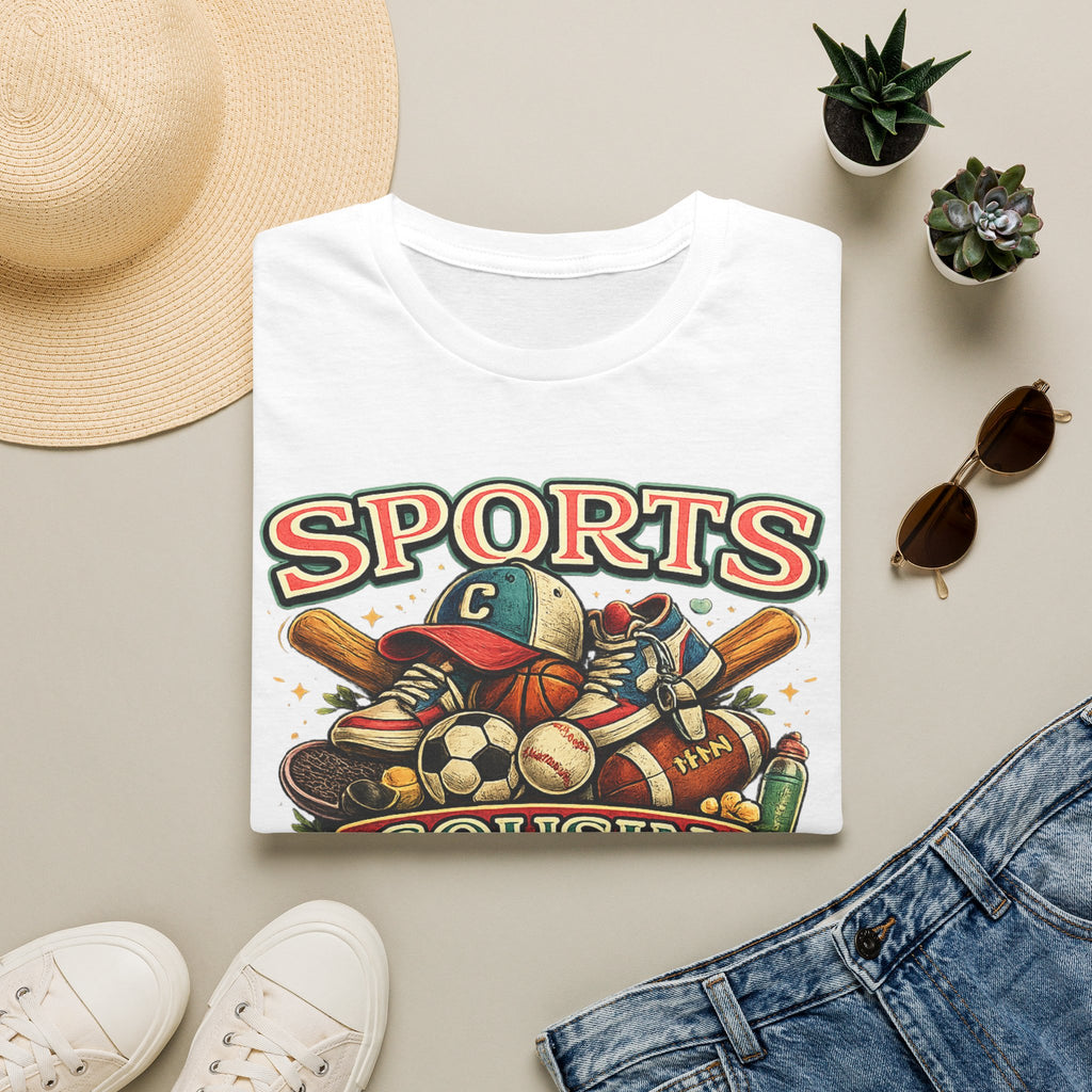 Sports Cousin T-Shirt — Retro Multi-Sport Graphic Tee