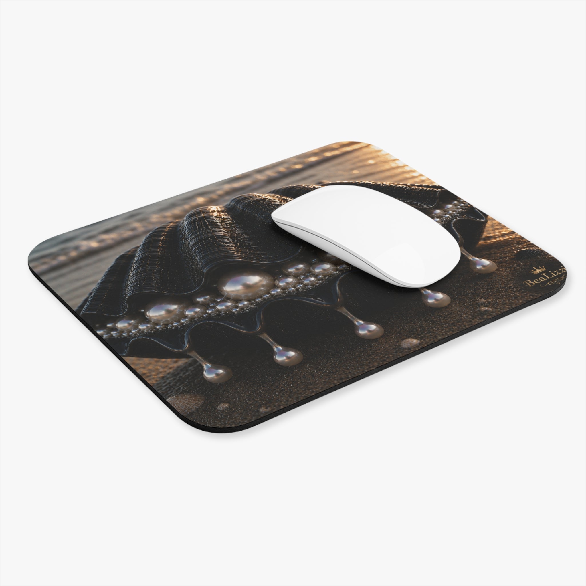 Seashell Pearl Beach Mouse Pad