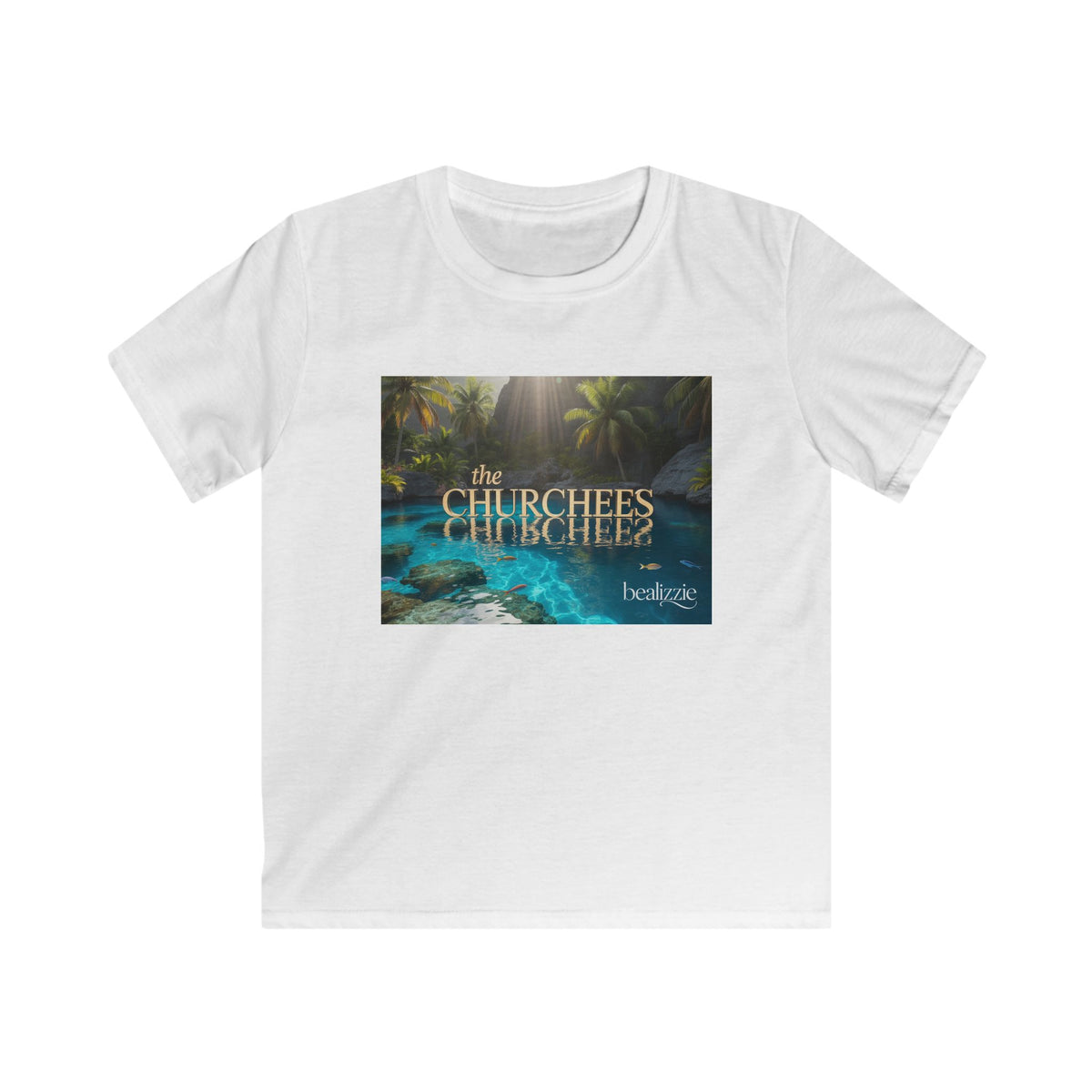Kids Tee — Tropical 'The Churchees' Nature Graphic (Belize)
