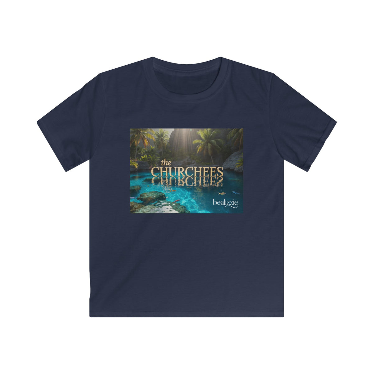 Kids Tee — Tropical 'The Churchees' Nature Graphic (Belize)