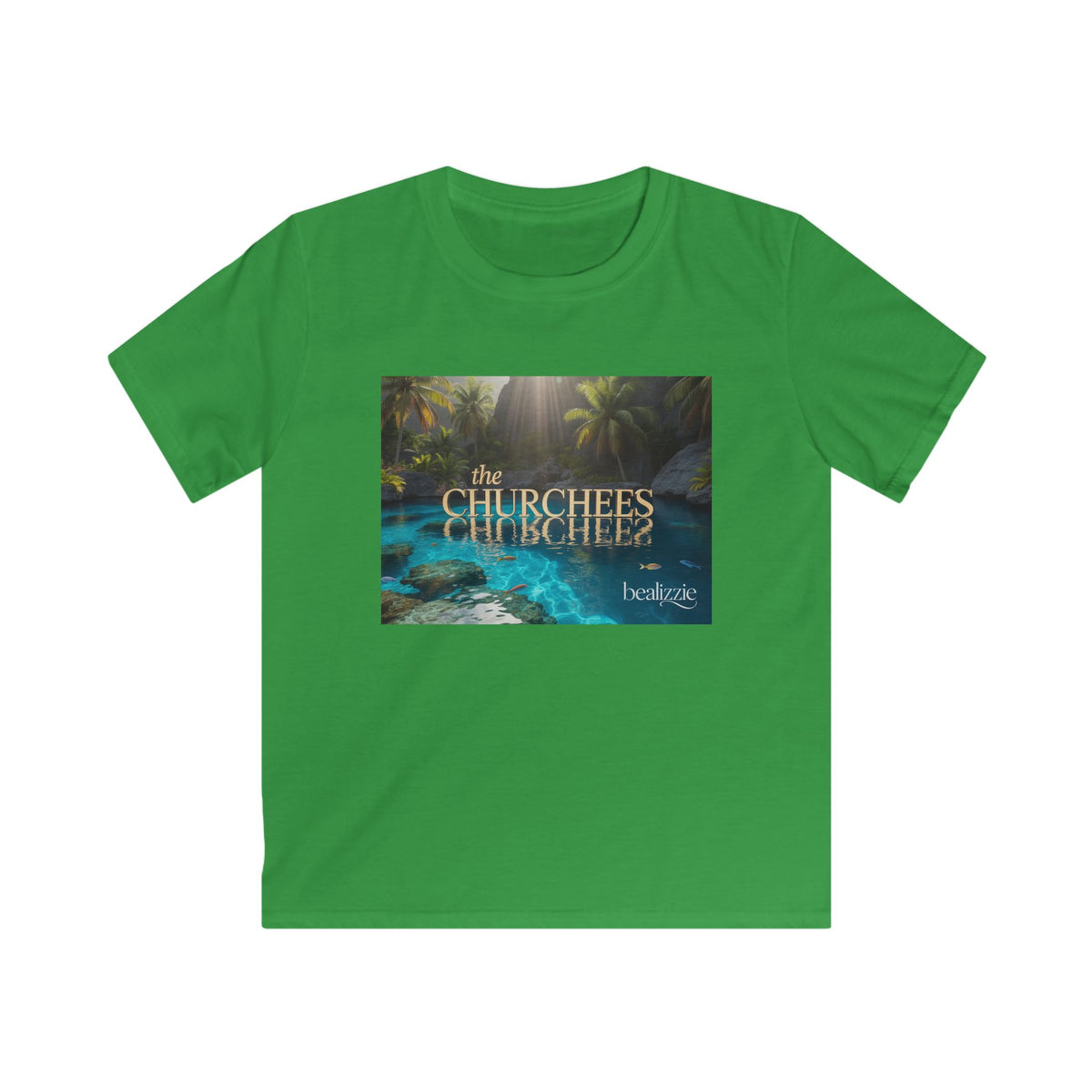 Kids Tee — Tropical 'The Churchees' Nature Graphic (Belize)