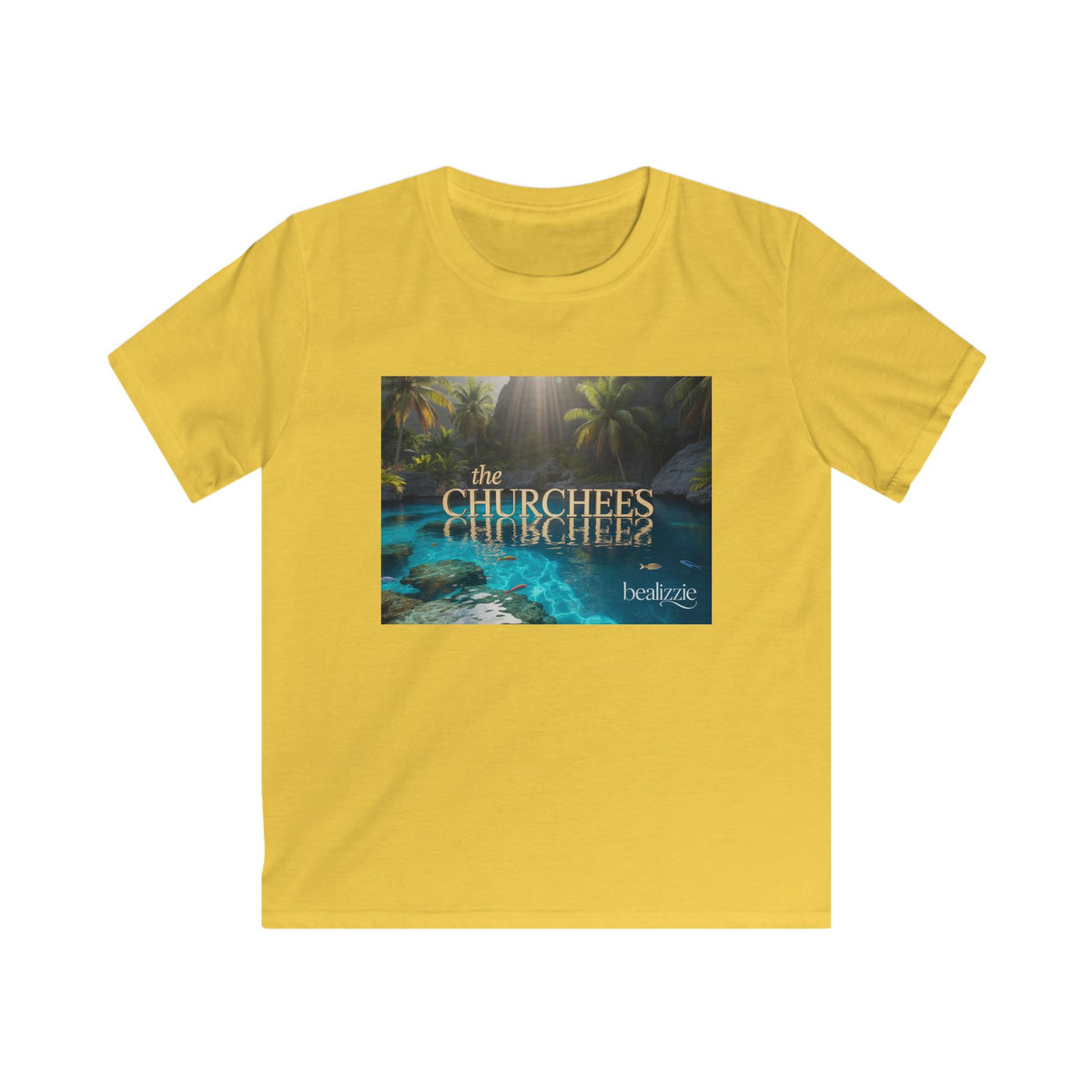 Kids Tee — Tropical 'The Churchees' Nature Graphic (Belize)