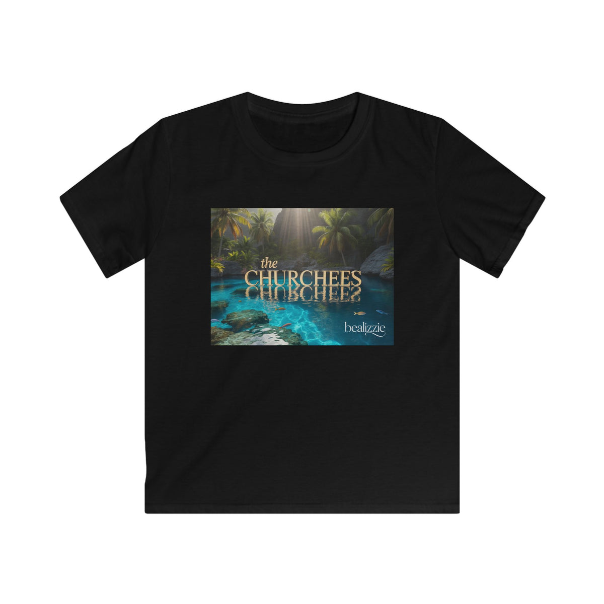 Kids Tee — Tropical 'The Churchees' Nature Graphic (Belize)