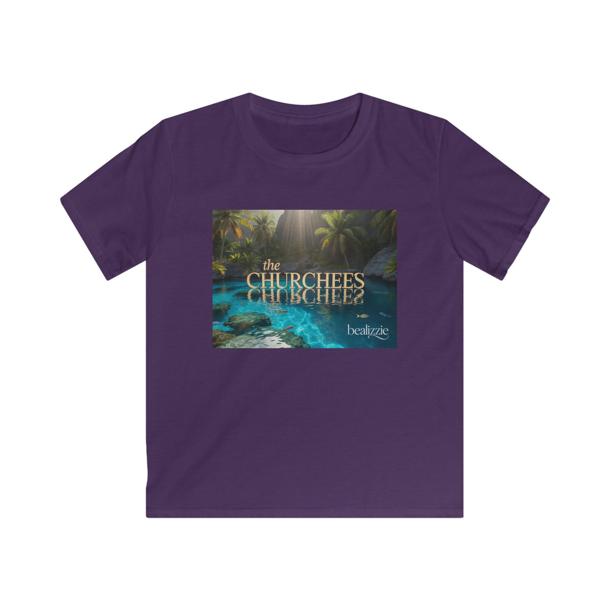 Kids Tee — Tropical 'The Churchees' Nature Graphic (Belize)