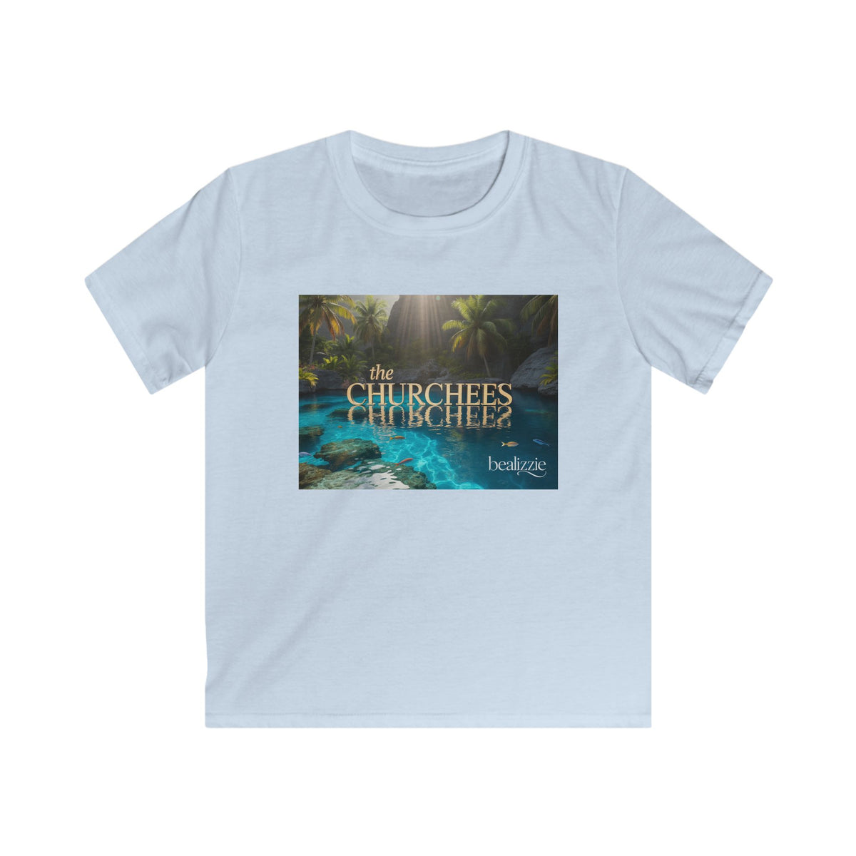 Kids Tee — Tropical 'The Churchees' Nature Graphic (Belize)