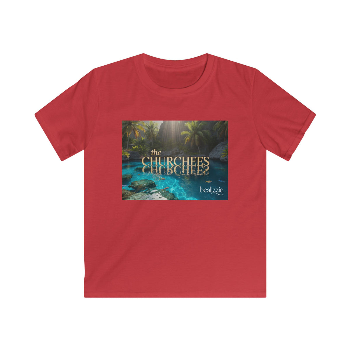 Kids Tee — Tropical 'The Churchees' Nature Graphic (Belize)