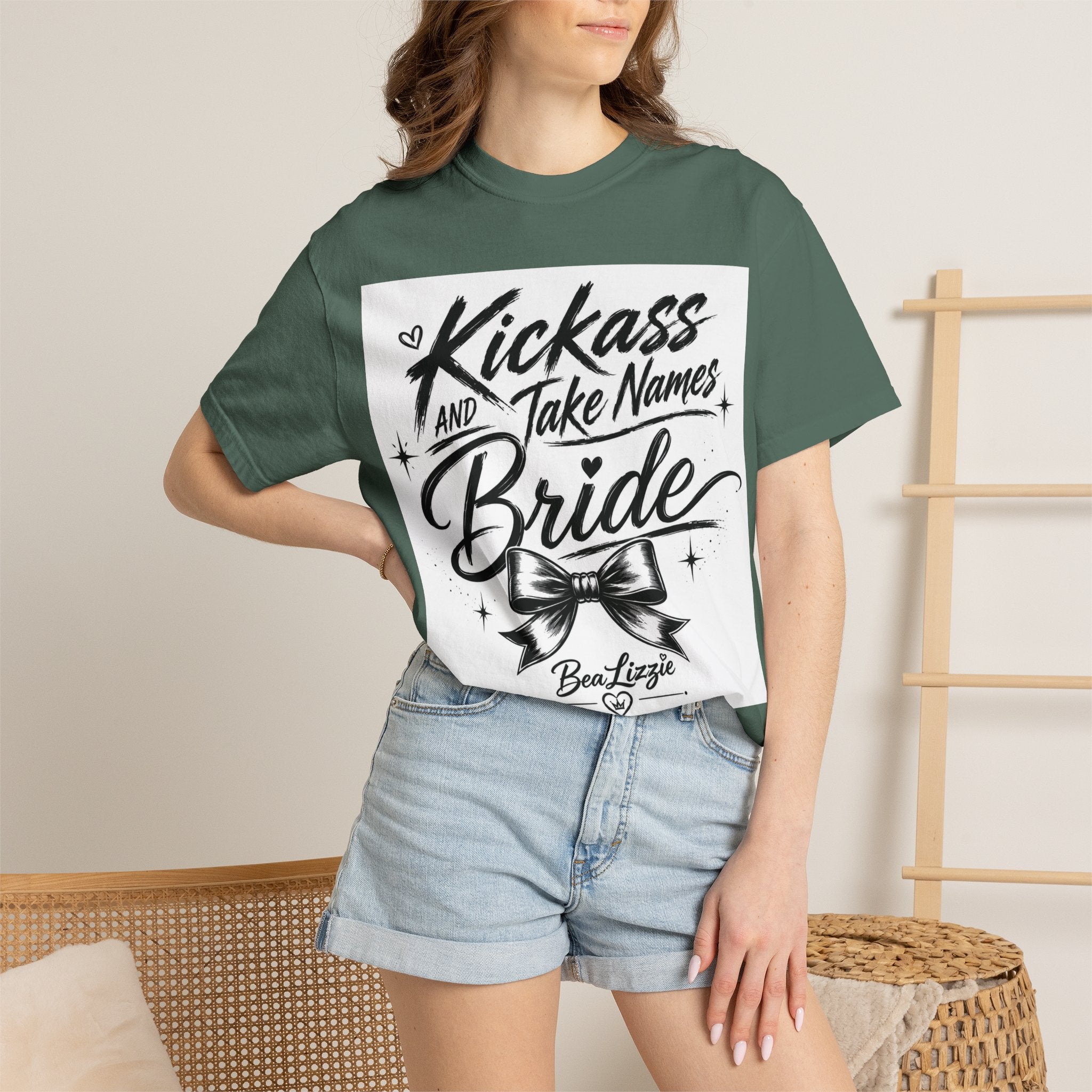 Bride T-Shirt — "Kickass and Take Names" Bachelorette Tee