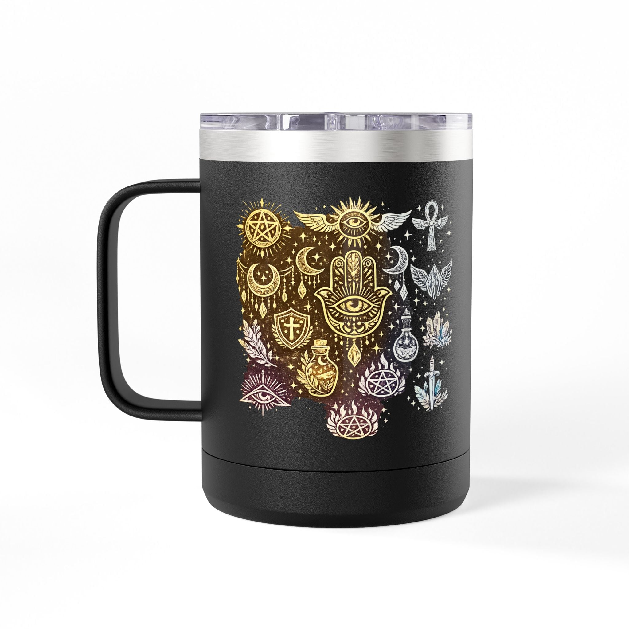 Skull & Anchors 15oz Insulated Coffee Mug Tumbler — Nautical Gothic