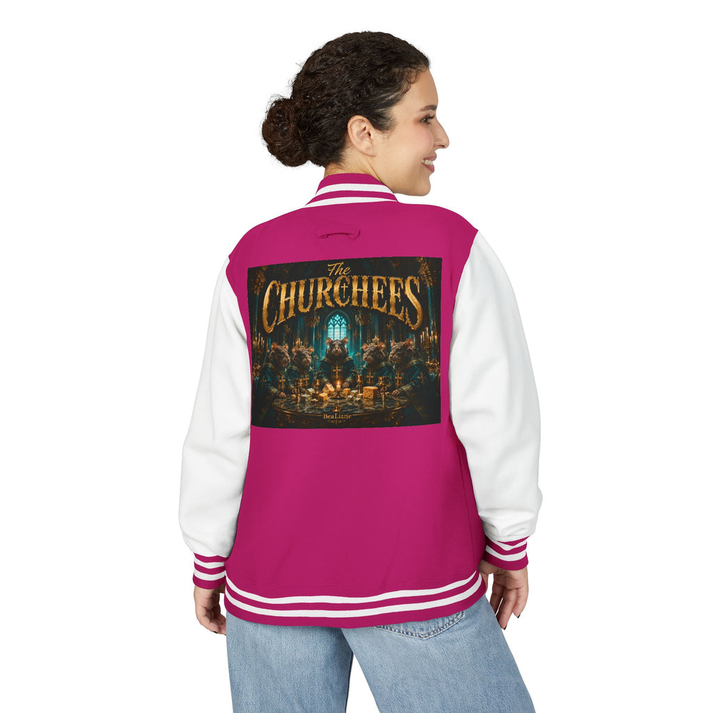 Letterman Jacket — "The Churchees" Retro Band Varsity Jacket