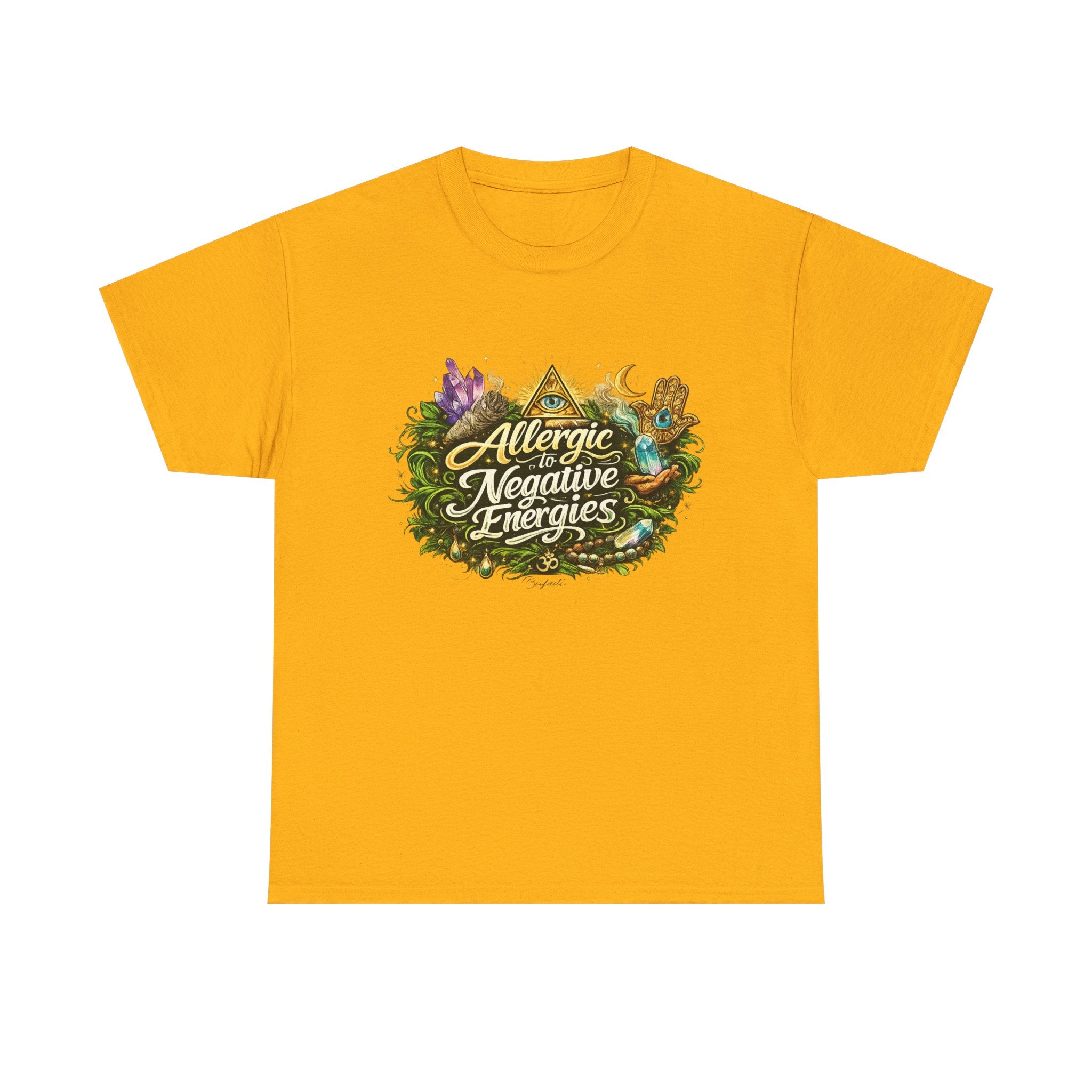 T‑Shirt — "Allergic to Negative Energies" Spiritual Graphic Tee