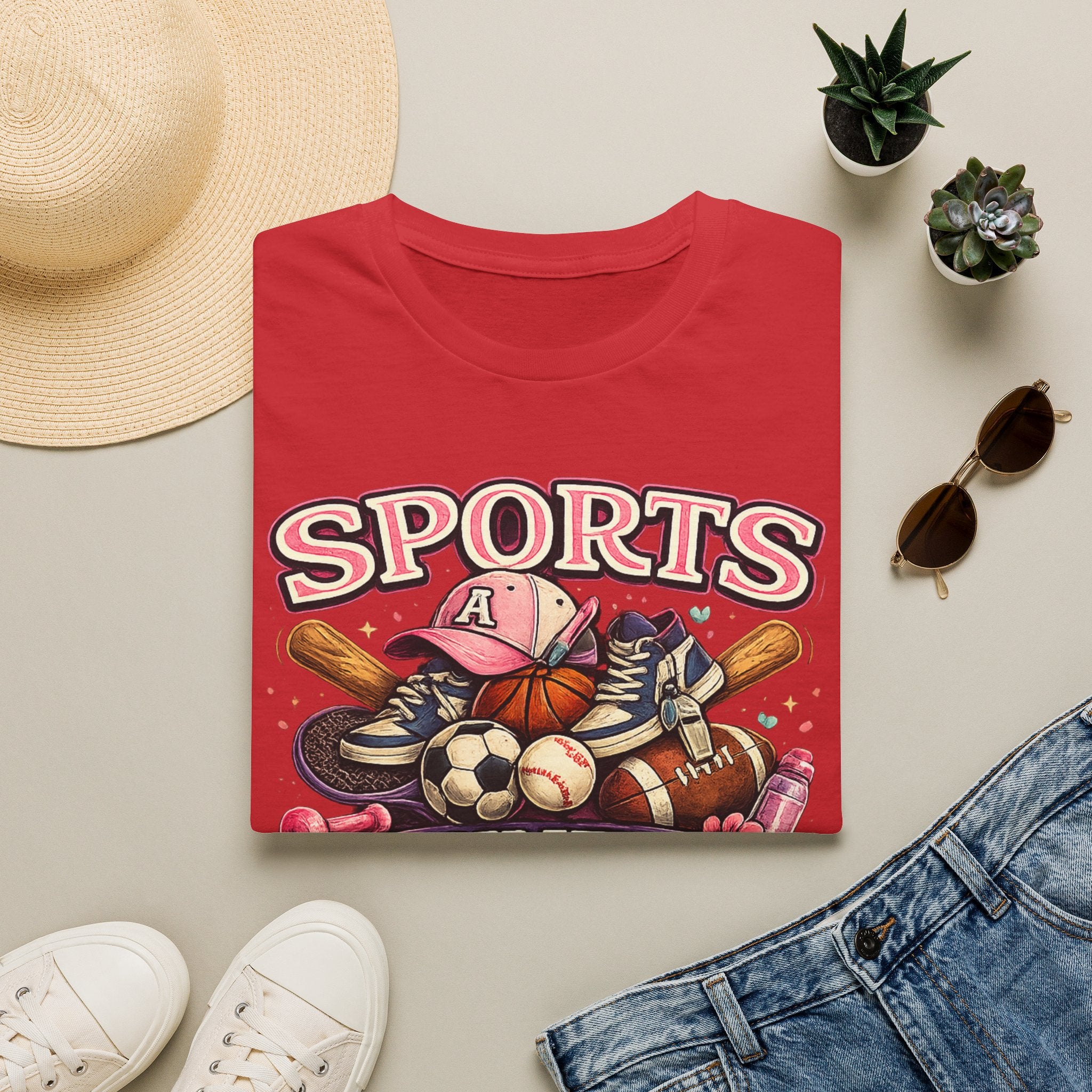 Sports Auntie T-Shirt — Proud Athletic Aunt Graphic Tee