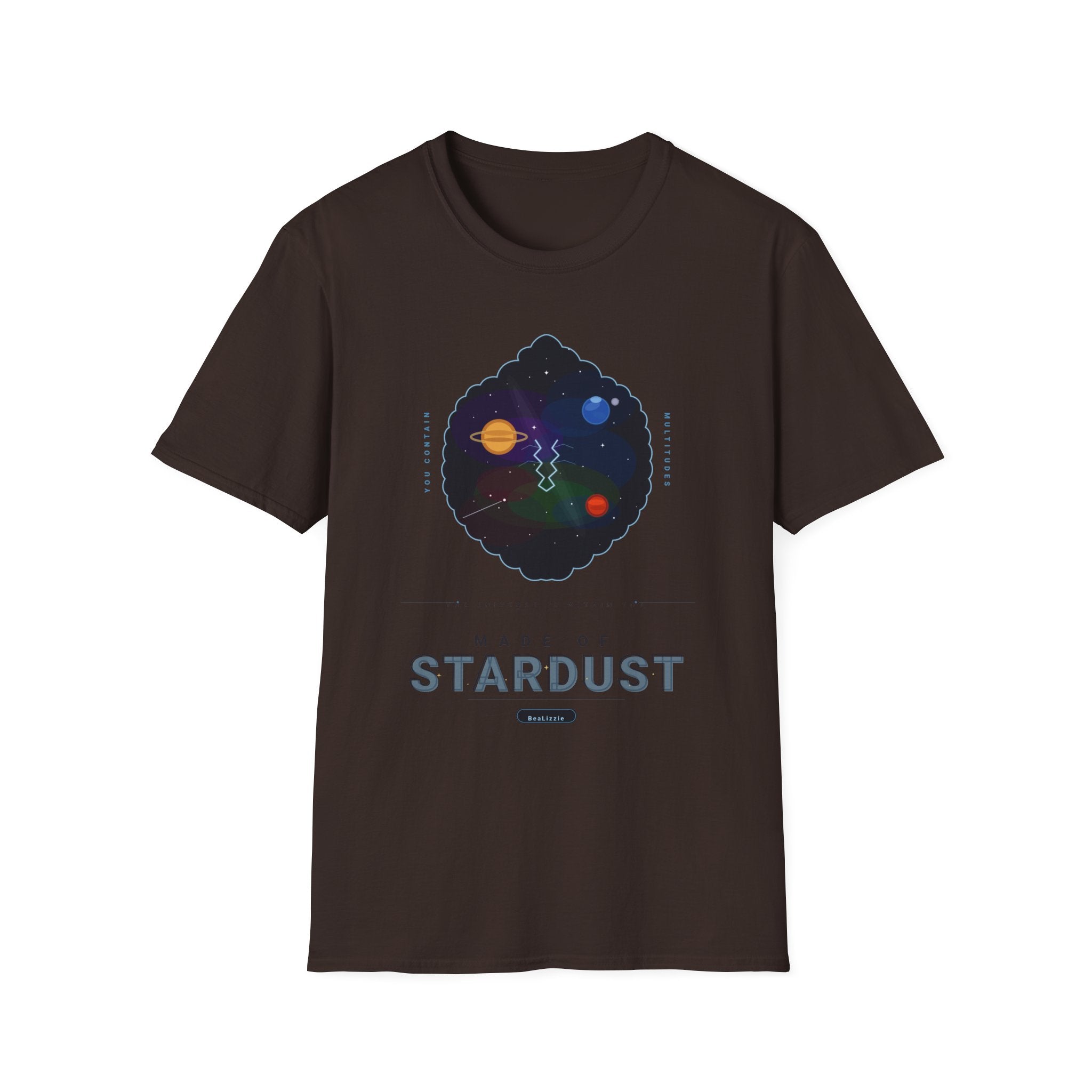Galaxy Graphic T‑Shirt — 'Making Stardust' Cosmic Planet Tee