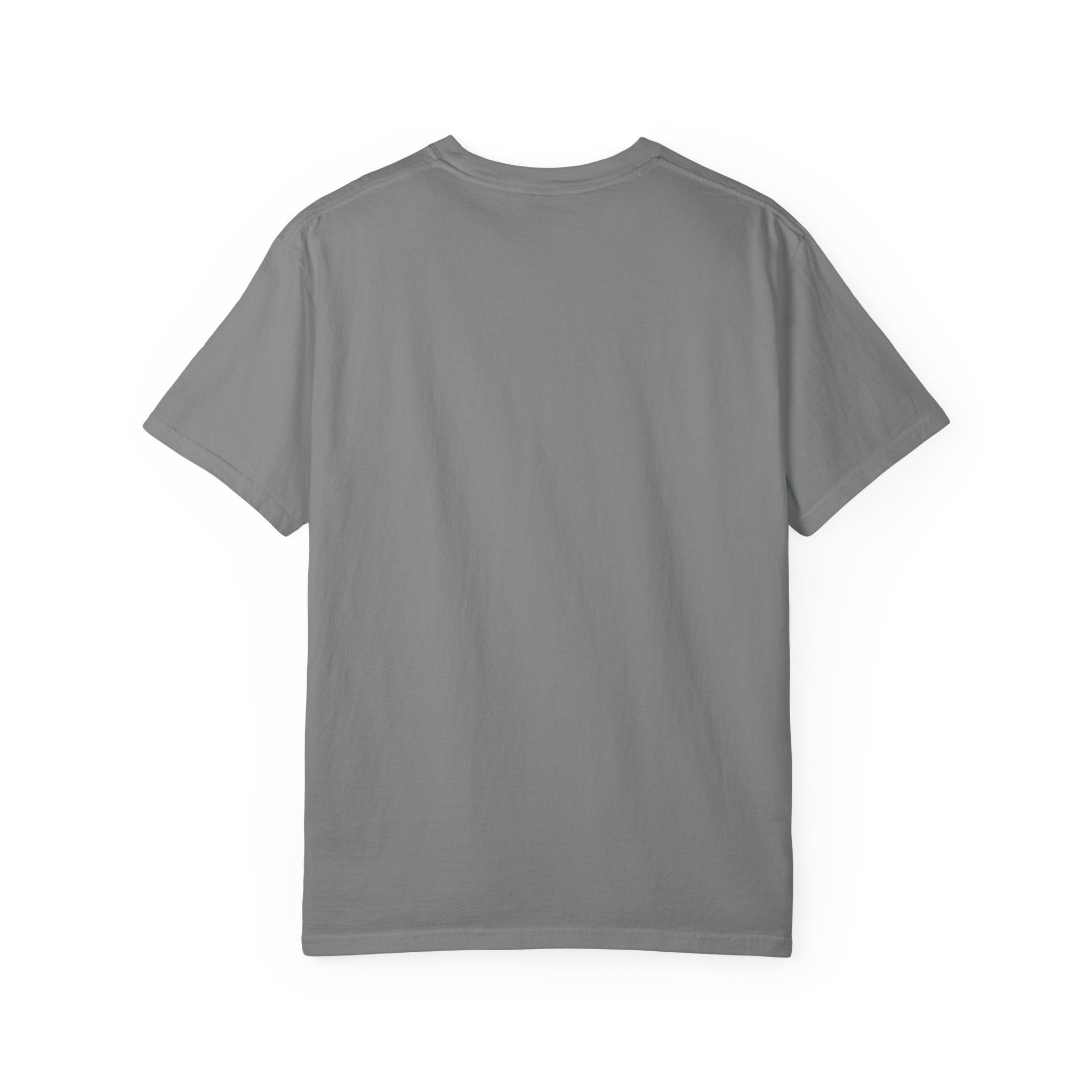 Minimalist "Breathe" Script T-Shirt — Small Center Dot Design