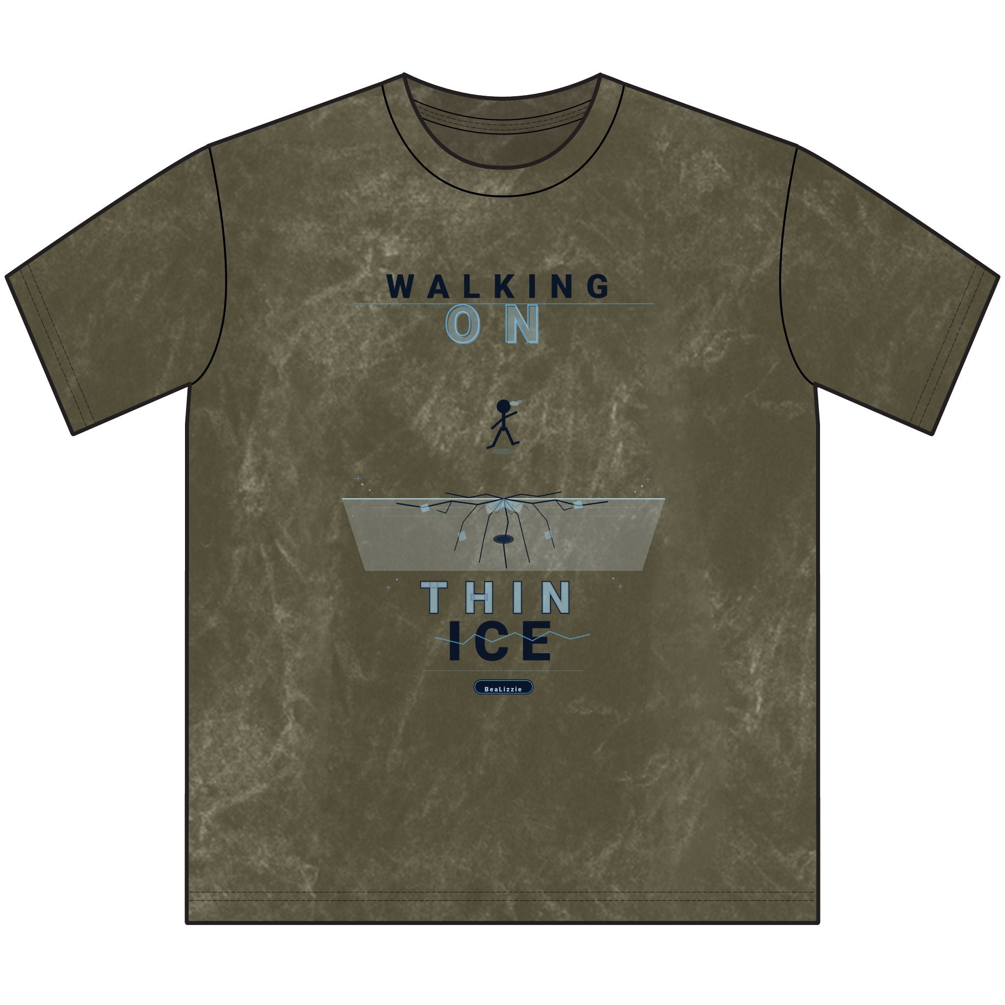 Walking on Thin Ice Vintage Crewneck Tee