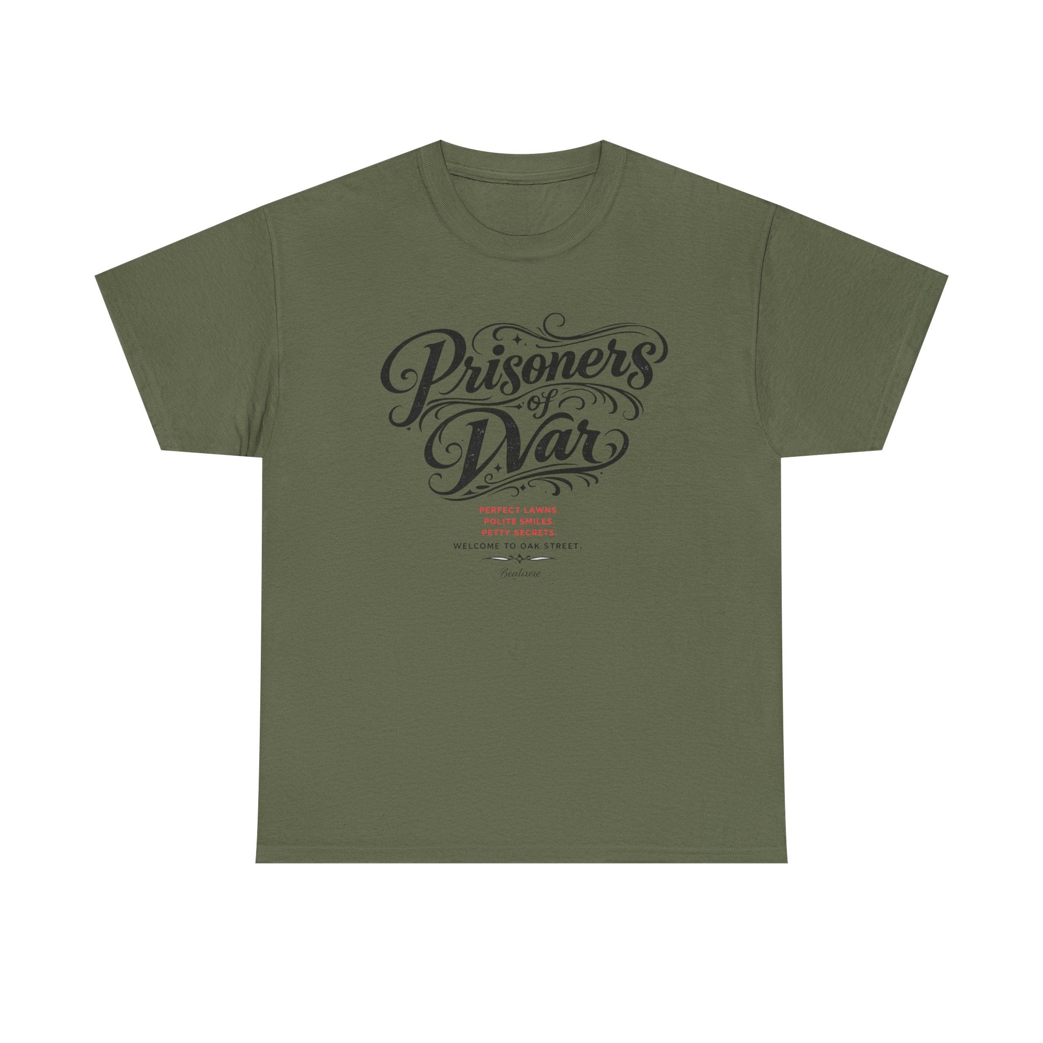 T‑Shirt — "Prisoners of War" Script Tee | Veterans, Memorial & Military Tribute Shirt