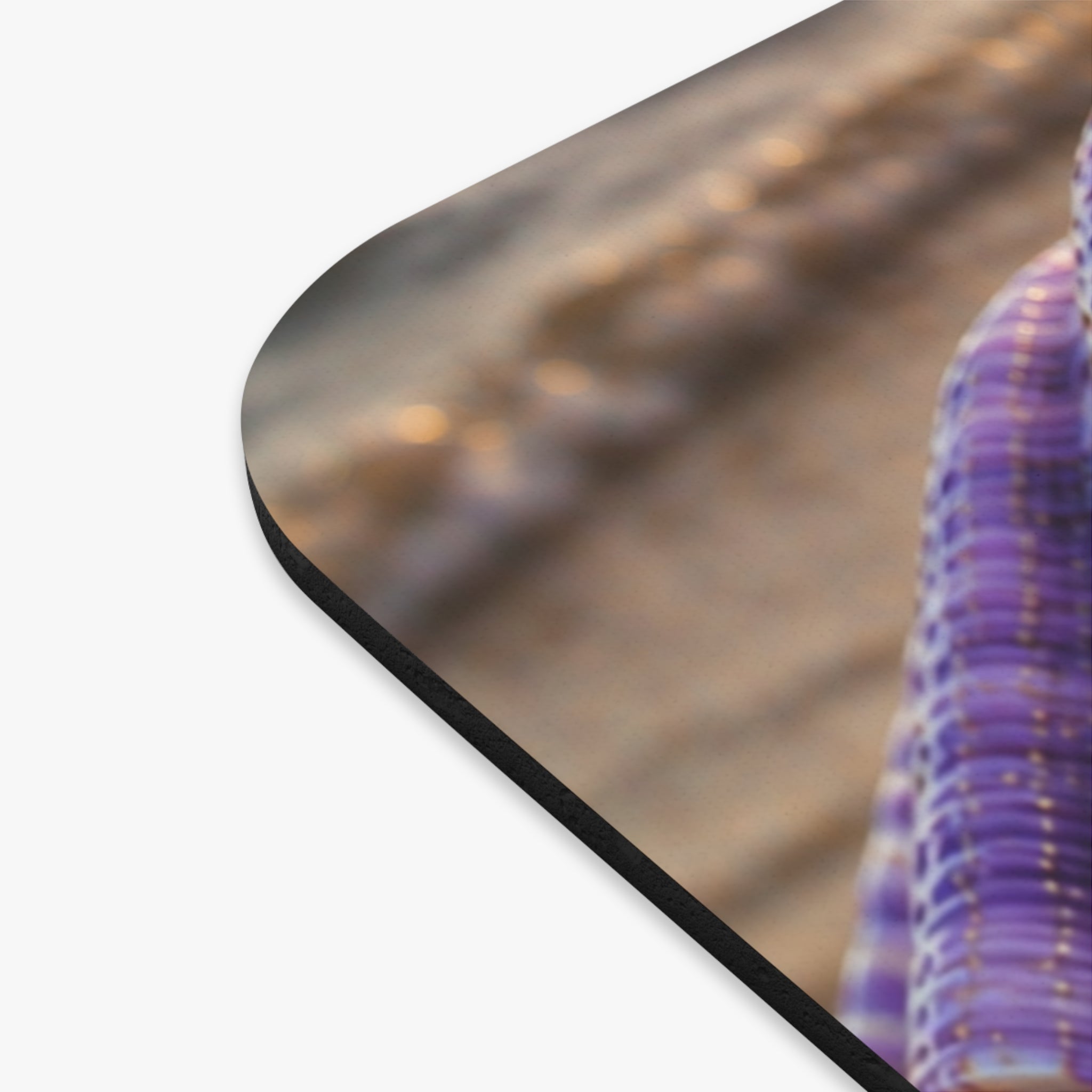 Purple Pearl Shell Mouse Pad — Coastal Desk Accessory for Ocean Lovers