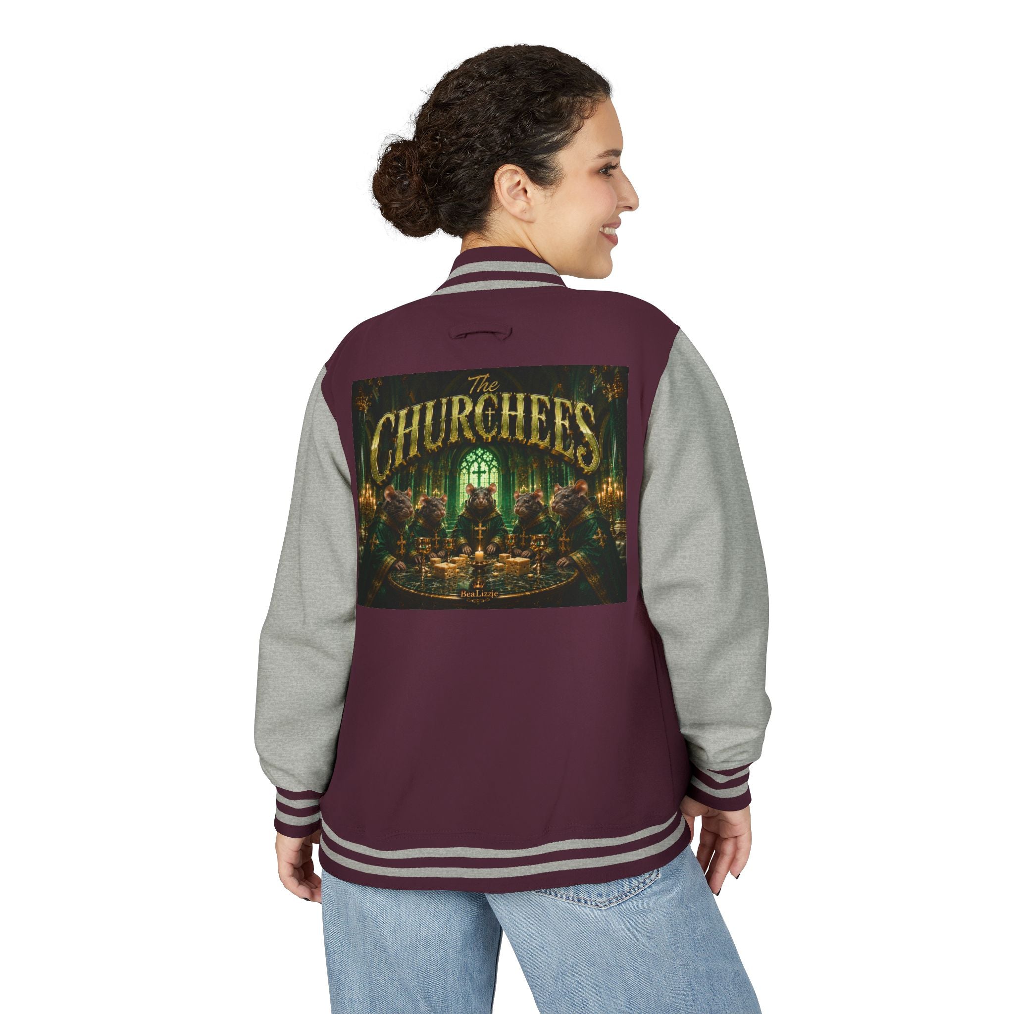 Letterman Jacket — The Churchers Band Logo Varsity Jacket